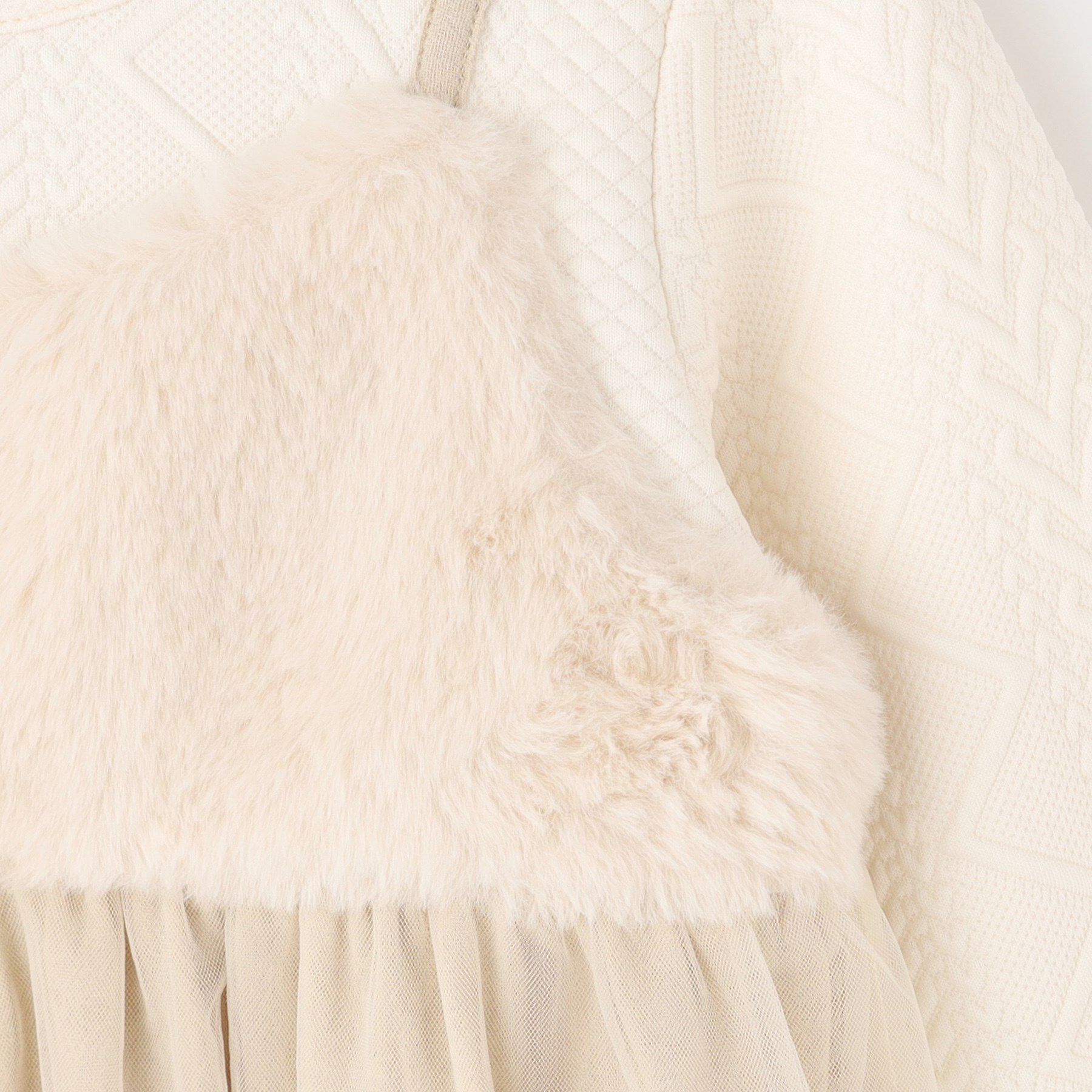 SHOO･LA･RUE「【100-150cm】ファーチュールドッキングキャミワンピ」|ワンピース|