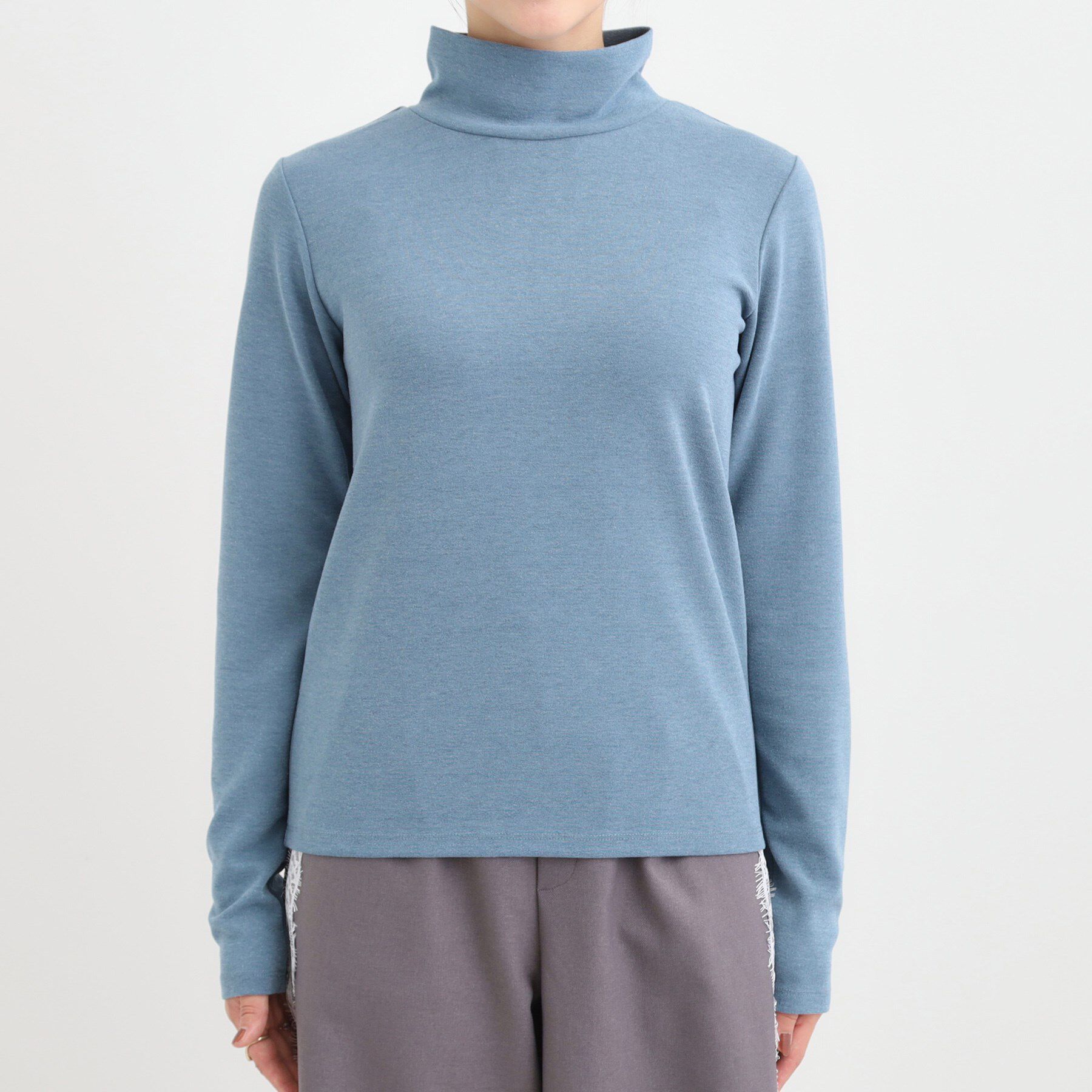 SHOO･LA･RUE「ラメスムースハイネックインナー」|Tシャツ・カットソー|