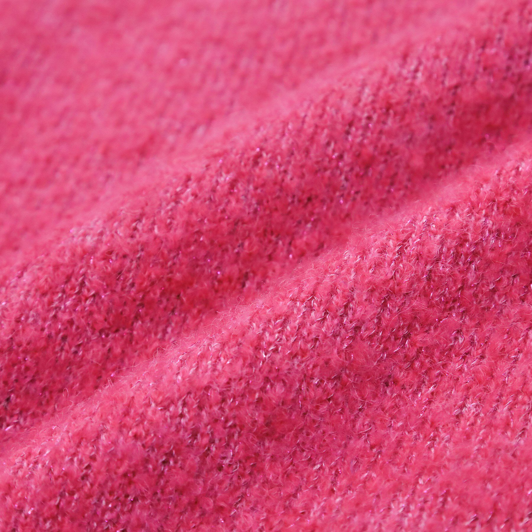 SHOO･LA･RUE「【S-LL】ほんのりラメで華やか ふわふわハイネックニット」|ニット・セーター|