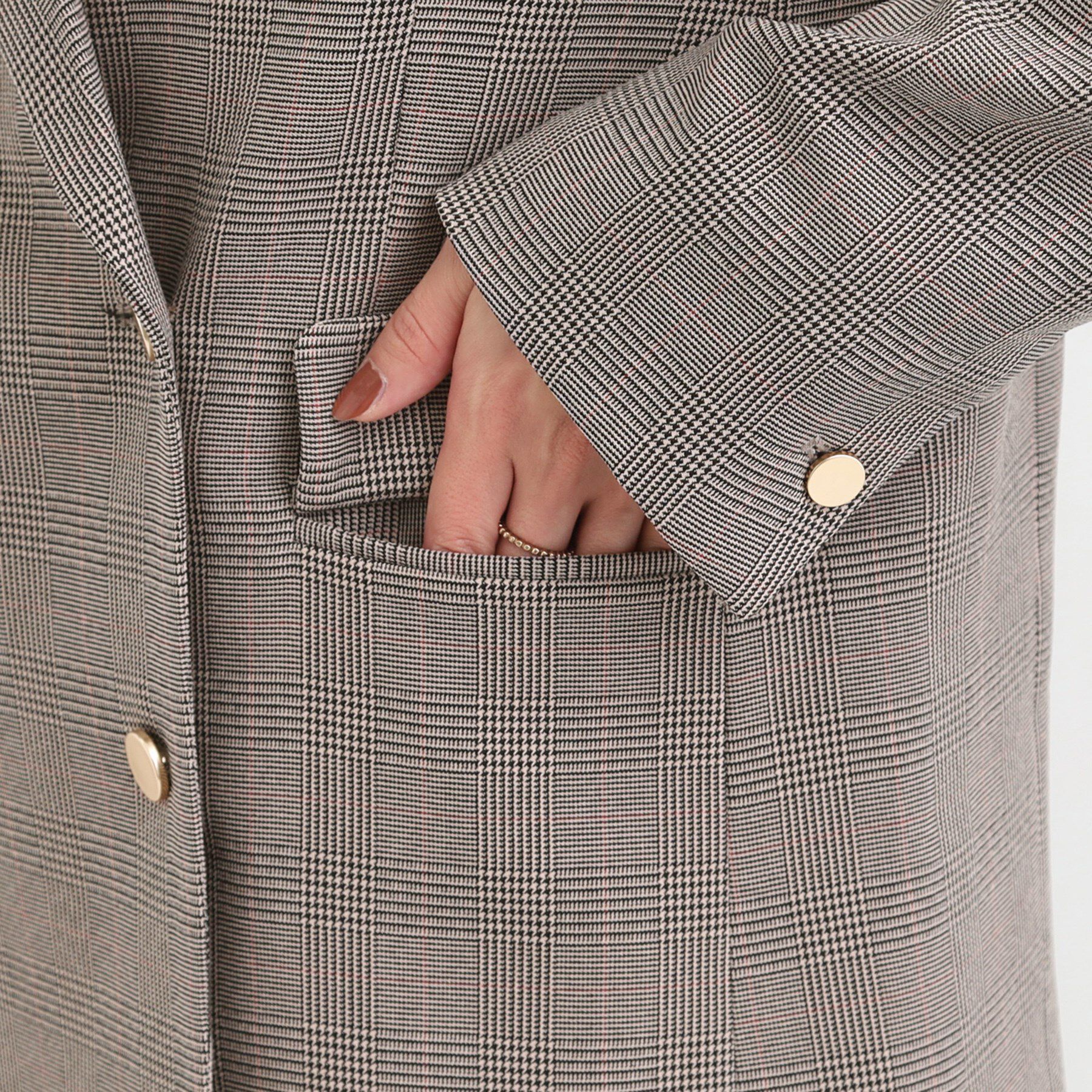 SHOO･LA･RUE「【洗える/S-LL/セットアップ可】カジュアルからきれいめまで ダブルジャケット」|テーラードジャケット|