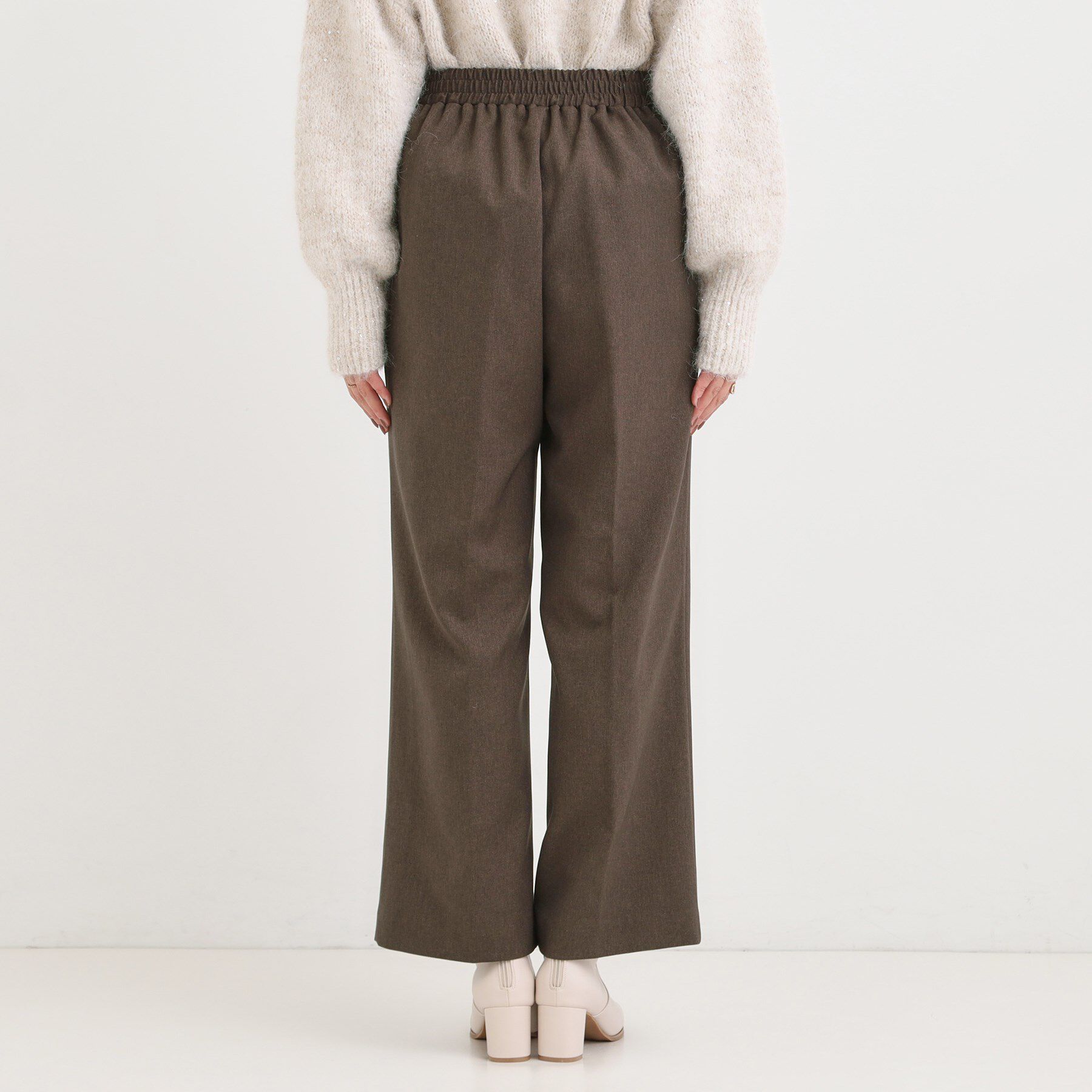 SHOO･LA･RUE「【洗濯機可/S-LL】上品シルエットで美しい イージーワイドパンツ」|その他|