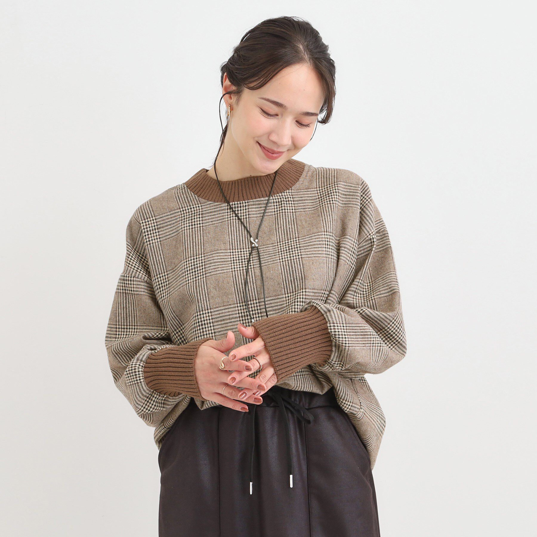 SHOO･LA･RUE「チェック柄プルオーバー」|Tシャツ・カットソー|