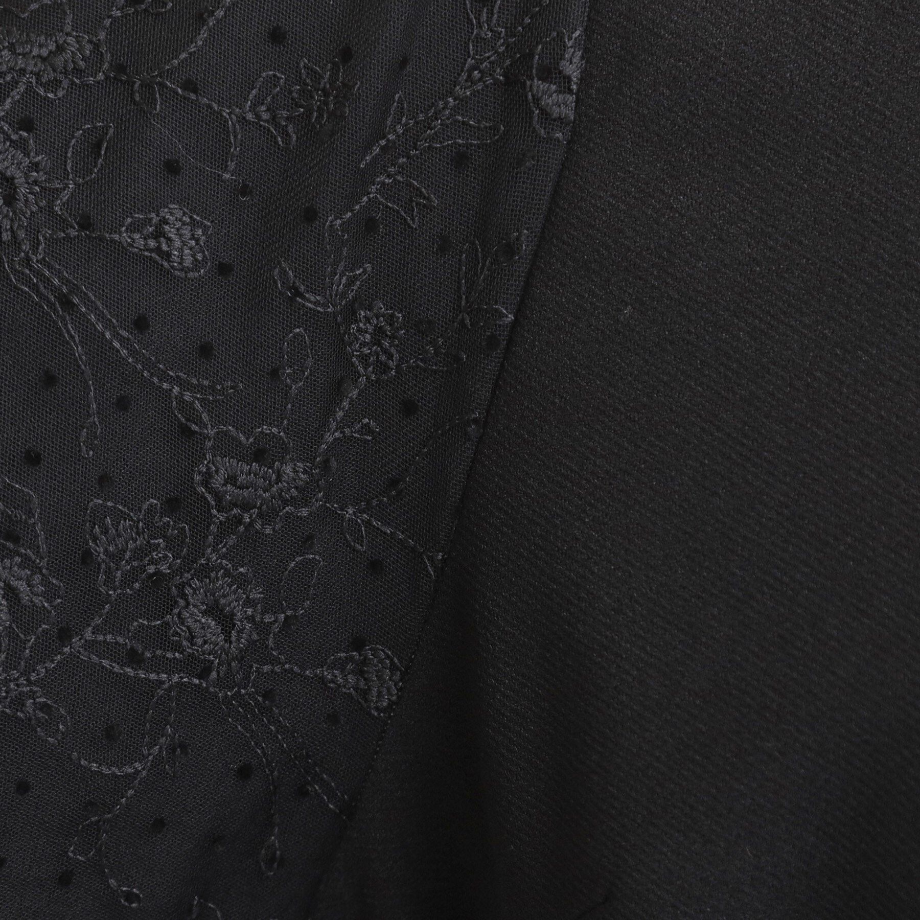 SHOO･LA･RUE「【S-LL】お袖チュールレース切り替えワンピース」|ワンピース|