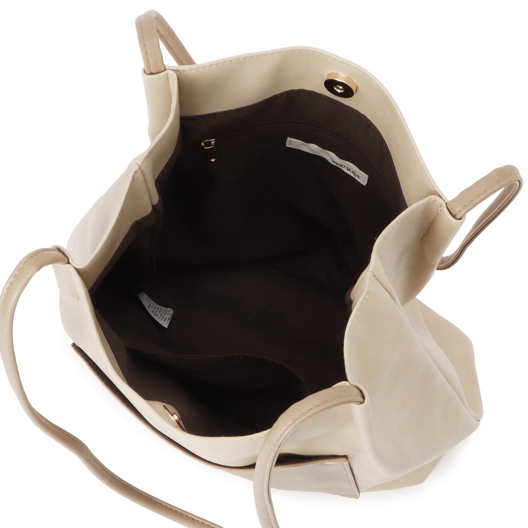 SHOO･LA･RUE「つや合皮つまみハンドルトートバッグ」|トートバッグ|