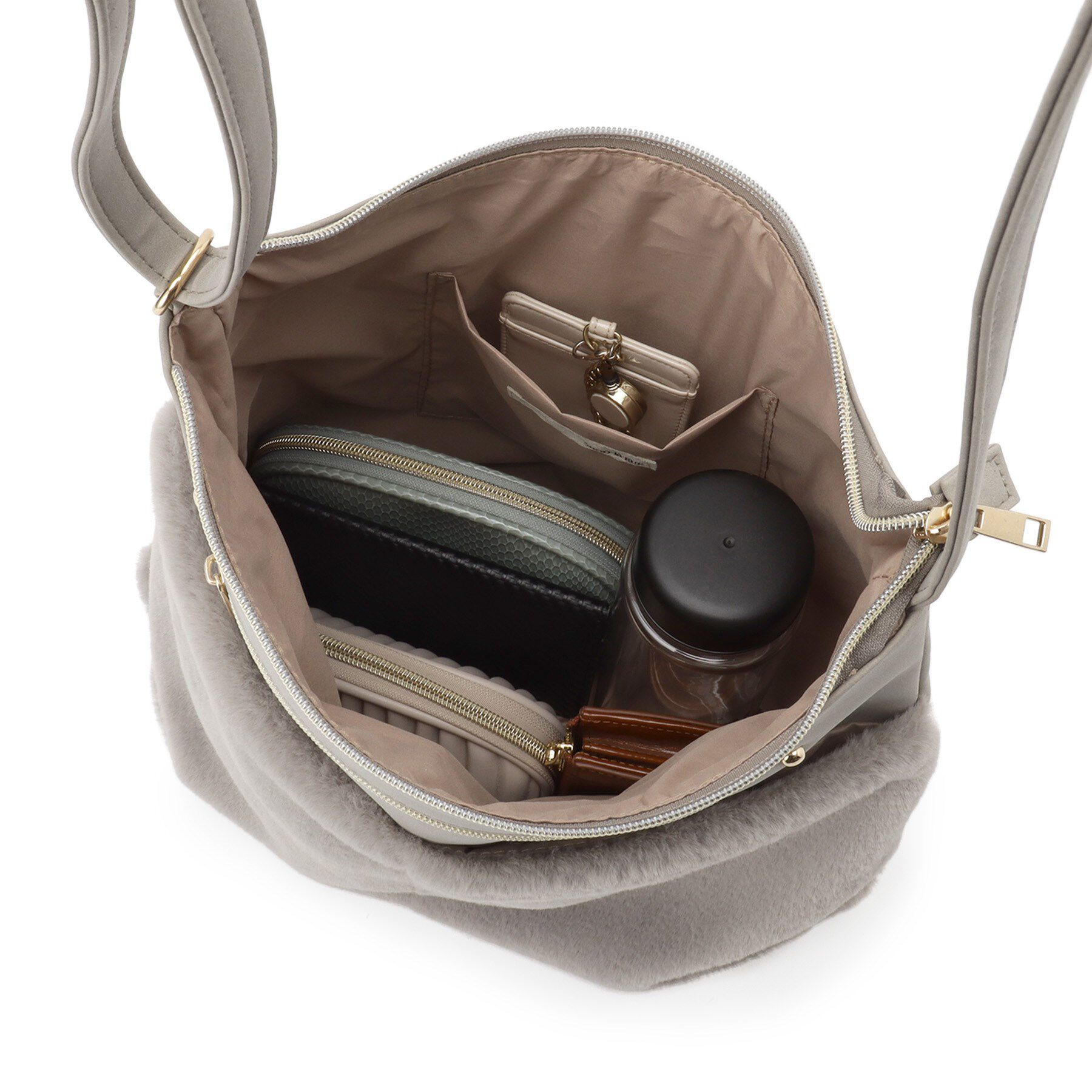 SHOO･LA･RUE「ポケットフェイクファーショルダーバッグ」|ショルダー・メッセンジャー|