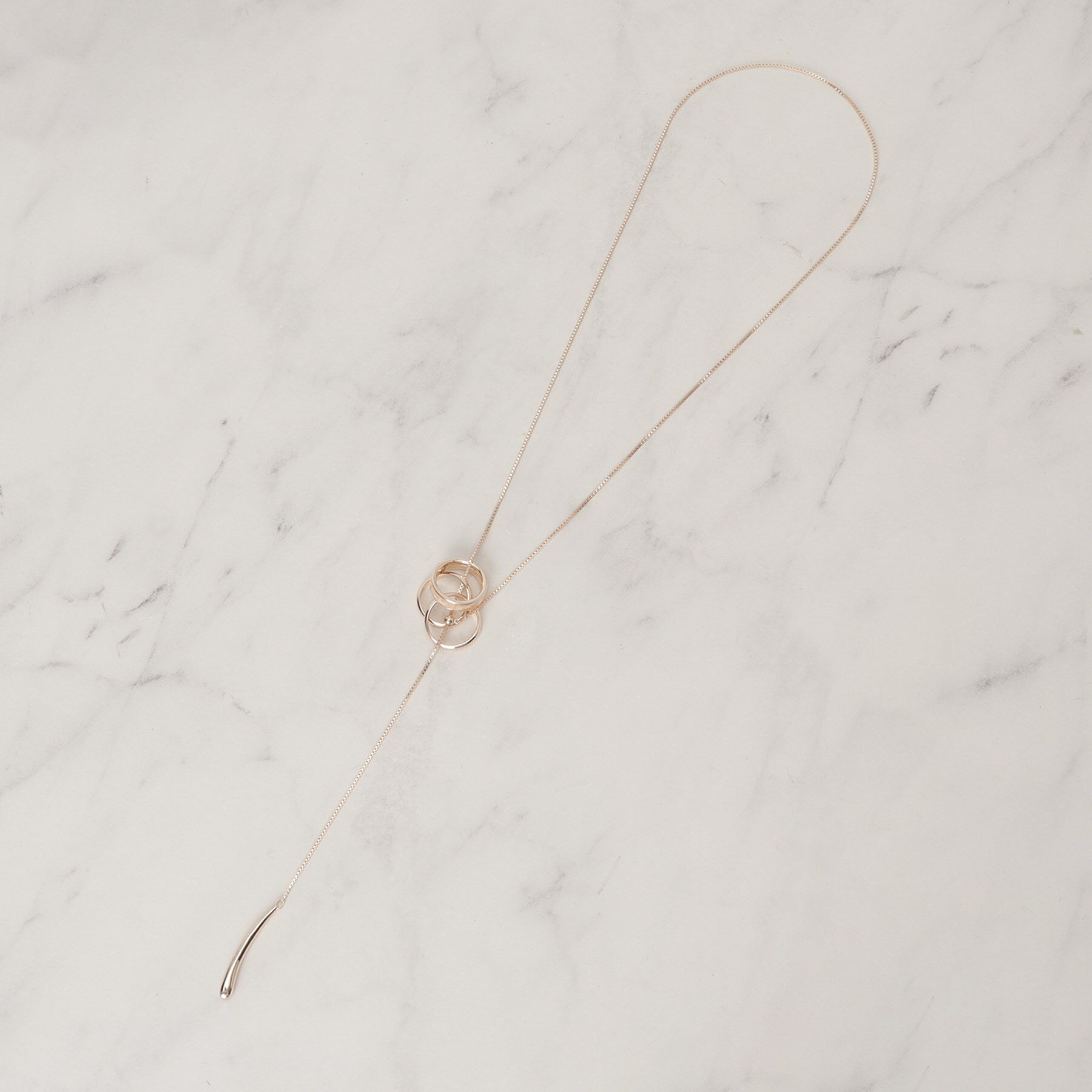 SHOO･LA･RUE「ラメエポリングネックレス」|ネックレス|