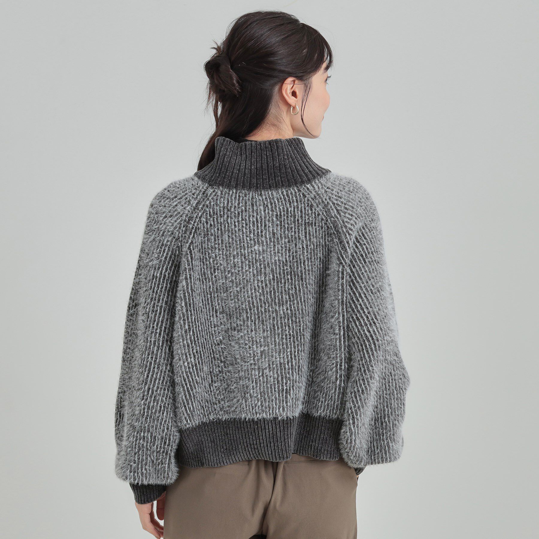 SHOO･LA･RUE「フェザーストライプモールブルゾン」|ブルゾン・スタジャン|