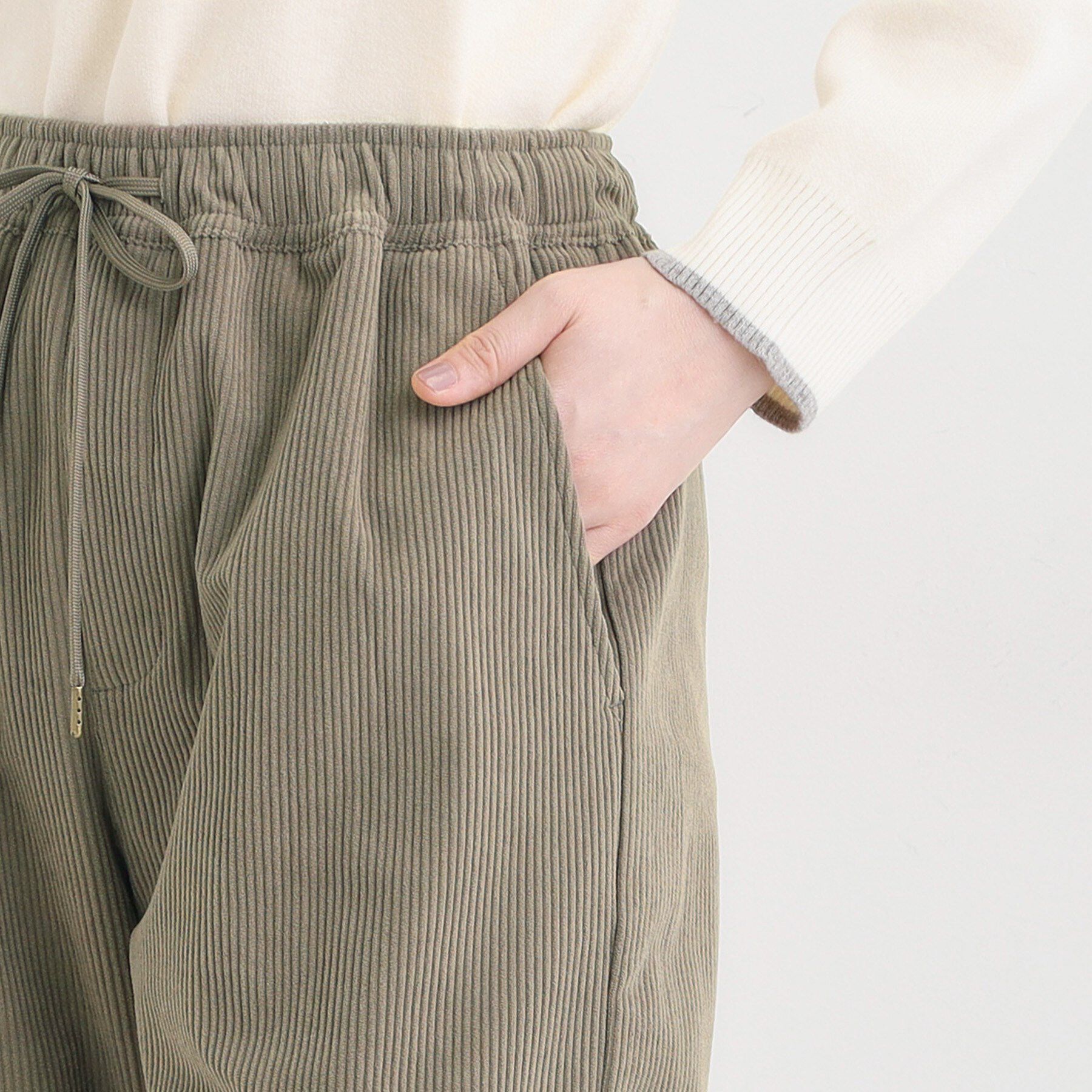 SHOO･LA･RUE「【S-LL/洗濯機可/裏起毛】あったかコーデュロイ ワイドパンツ」|その他|