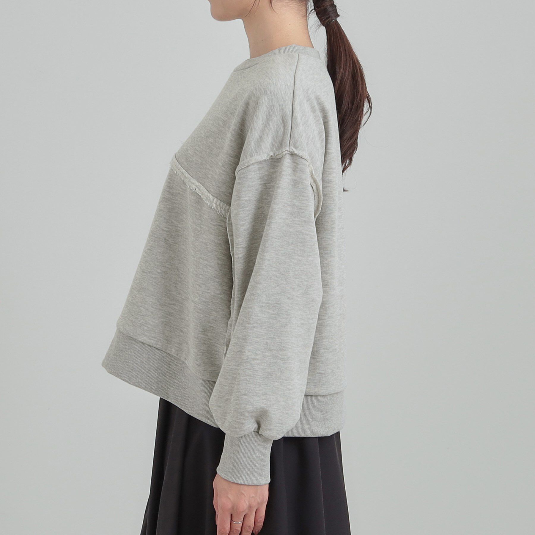 SHOO･LA･RUE「楽しながら おしゃれに リメイク風スウェット」|パーカー|