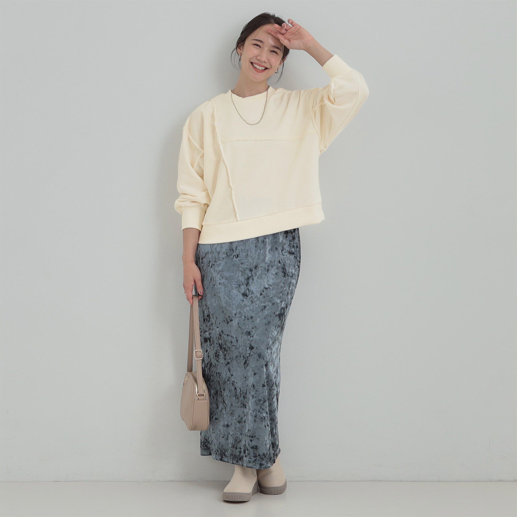 SHOO･LA･RUE「楽しながら おしゃれに リメイク風スウェット」|パーカー|