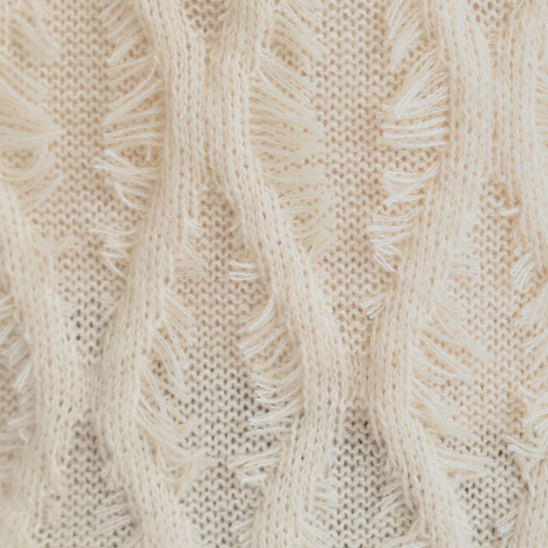 SHOO･LA･RUE「【S-LL】大人も着やすいシックなカラー 主役級フリンジニット」|ニット・セーター|