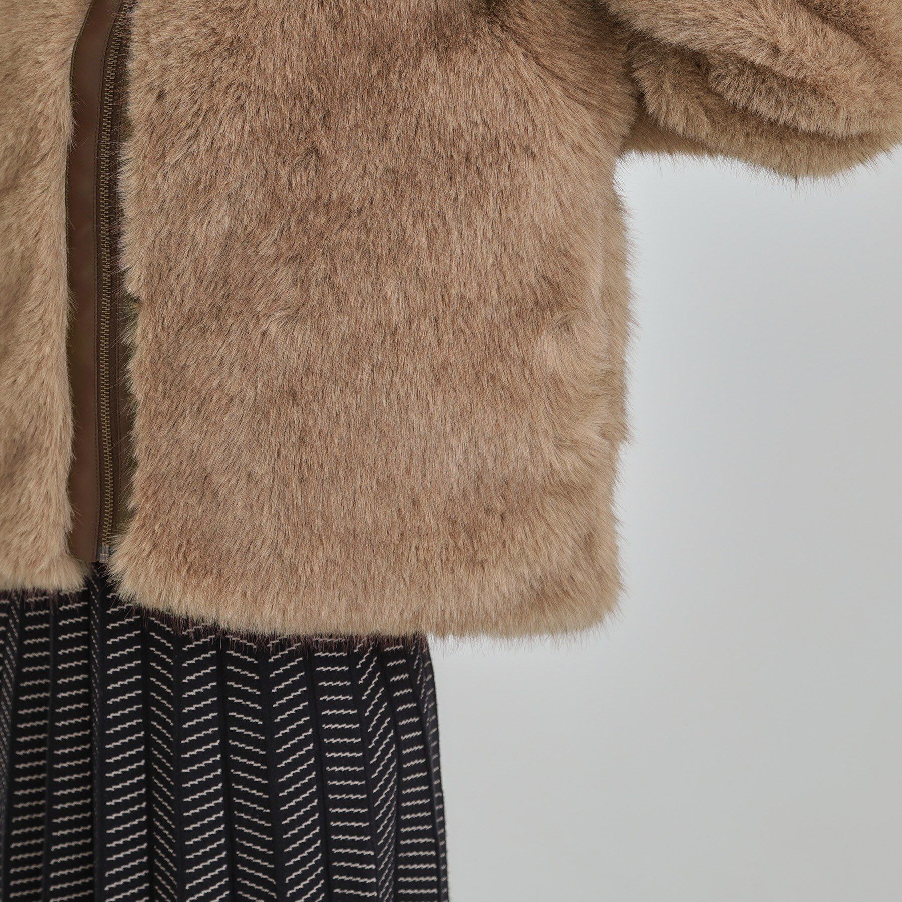 SHOO･LA･RUE「フェイクファーブルゾン」|ブルゾン・スタジャン|