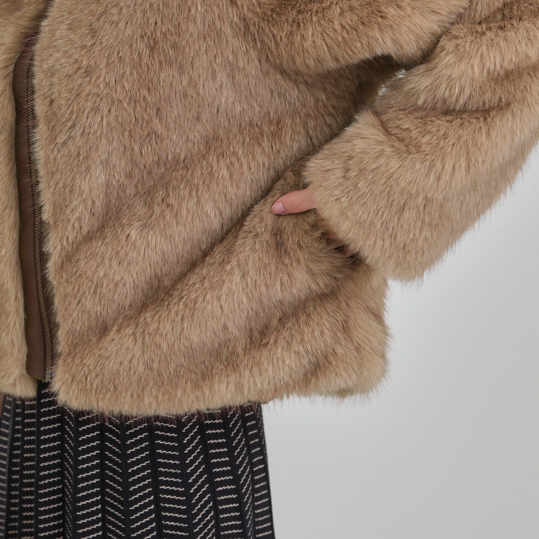 SHOO･LA･RUE「フェイクファーブルゾン」|ブルゾン・スタジャン|