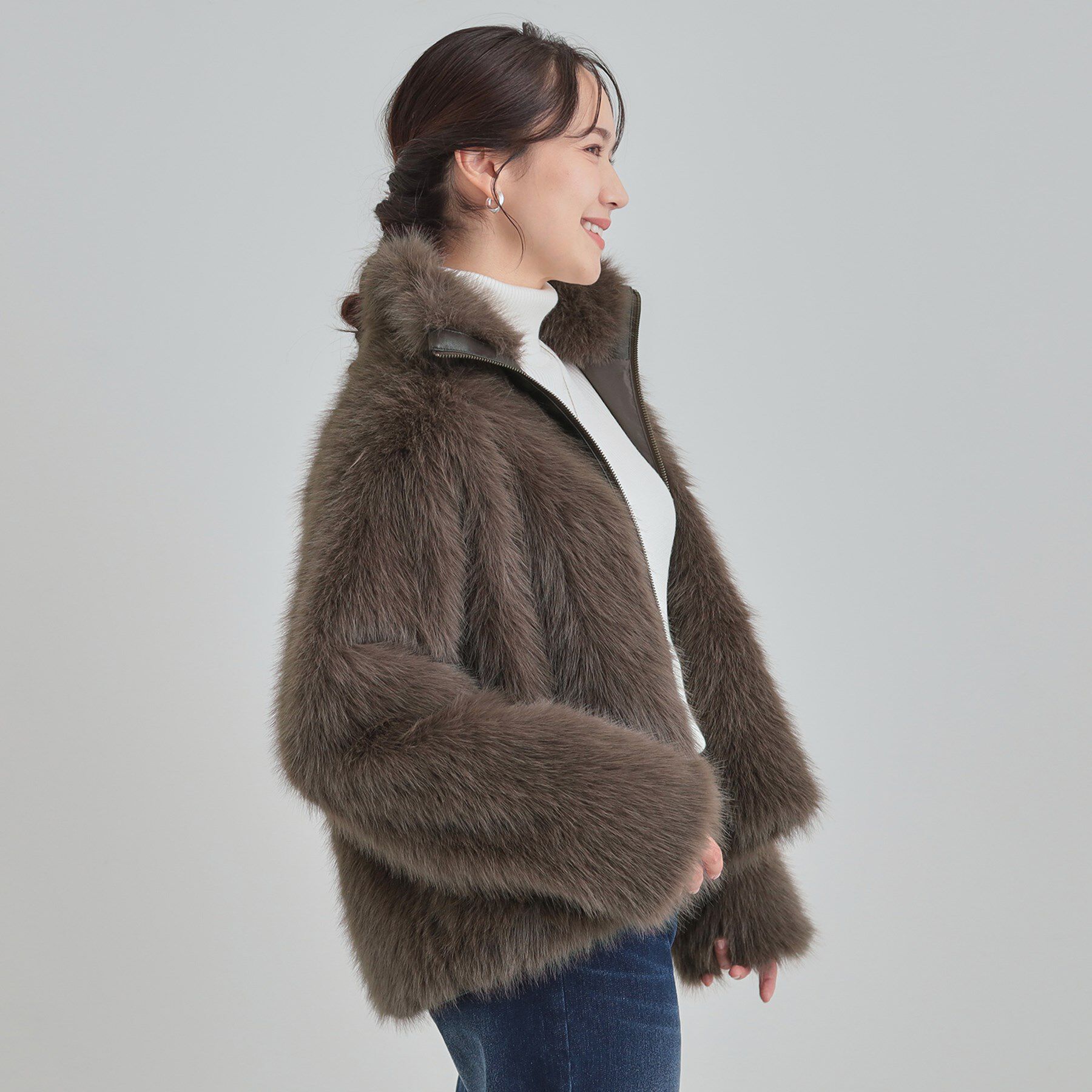 SHOO･LA･RUE「フェイクファーブルゾン」|ブルゾン・スタジャン|