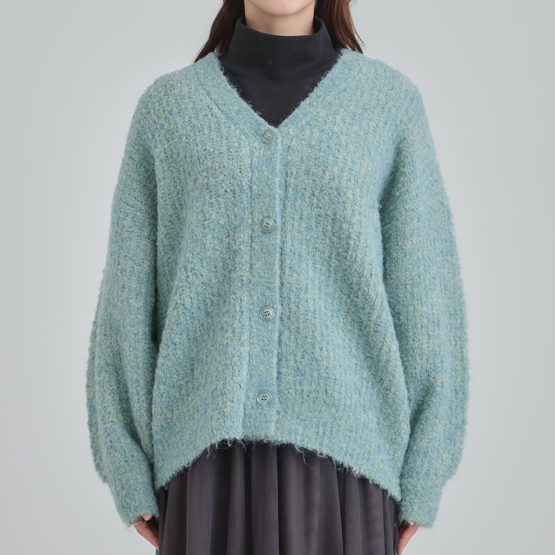 SHOO･LA･RUE「ブークレカラーVネックカーディガン」|カーディガン|