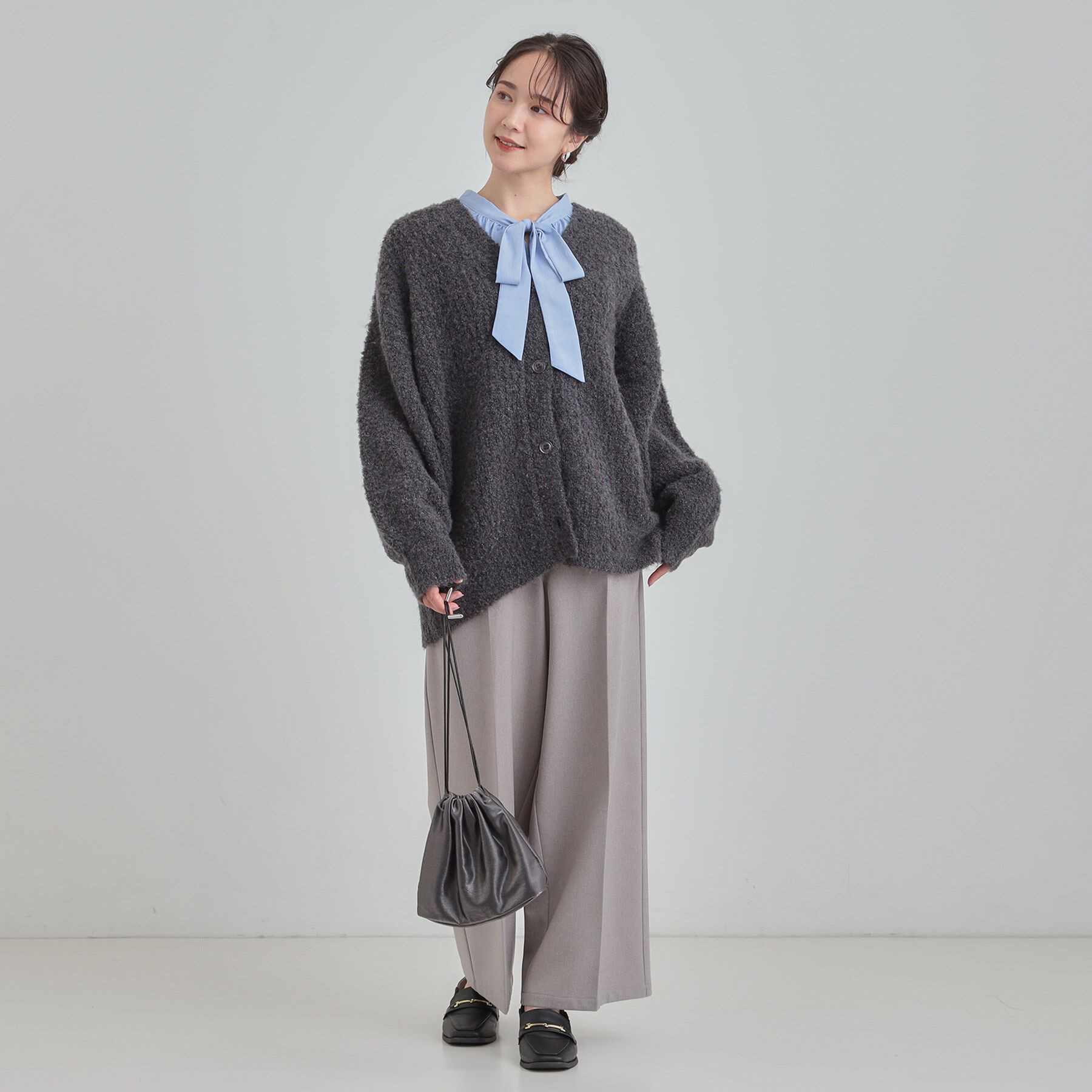 SHOO･LA･RUE「ブークレカラーVネックカーディガン」|カーディガン|