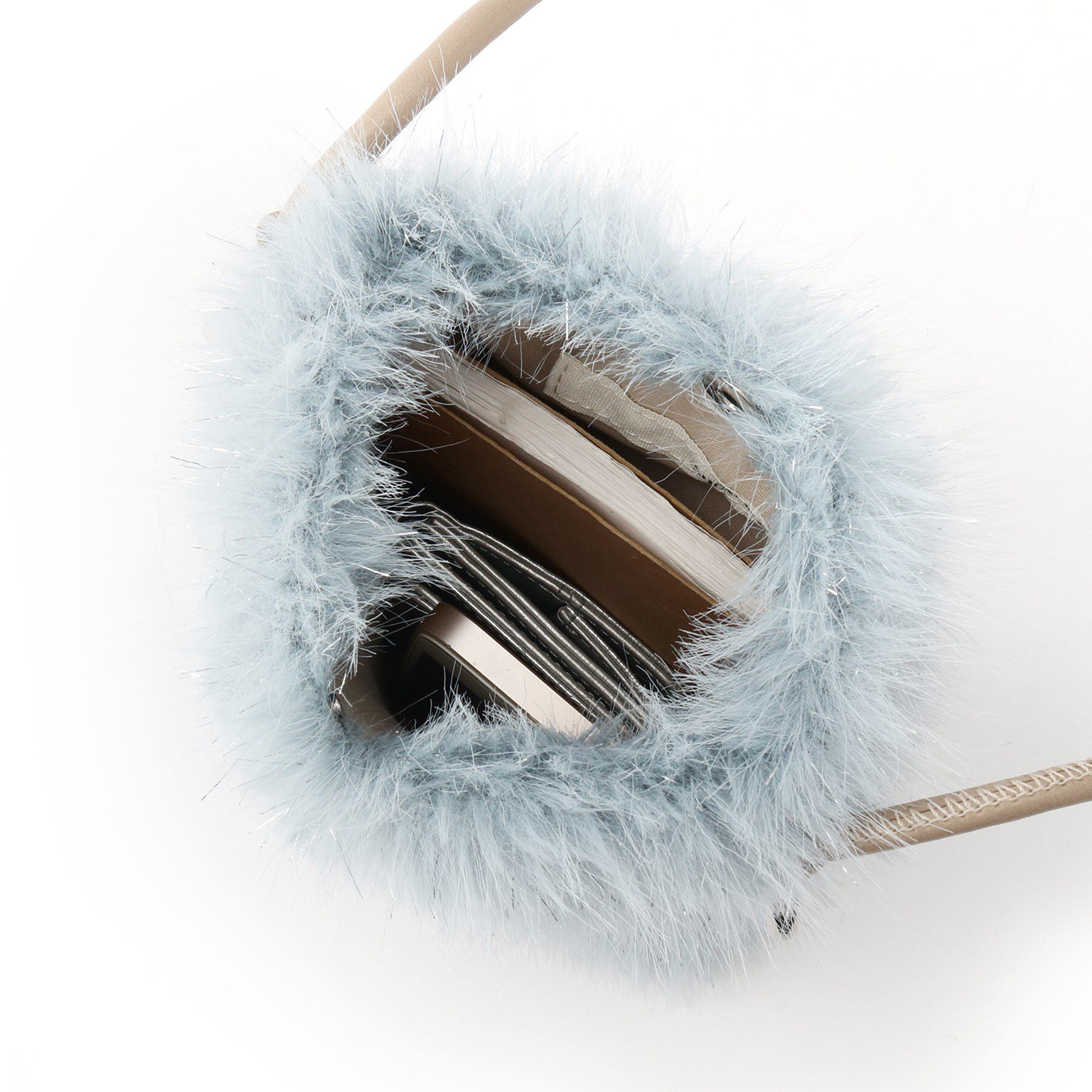 SHOO･LA･RUE「ラメ入りファーが目を惹く ミニショルダーバッグ」|ショルダー・メッセンジャー|