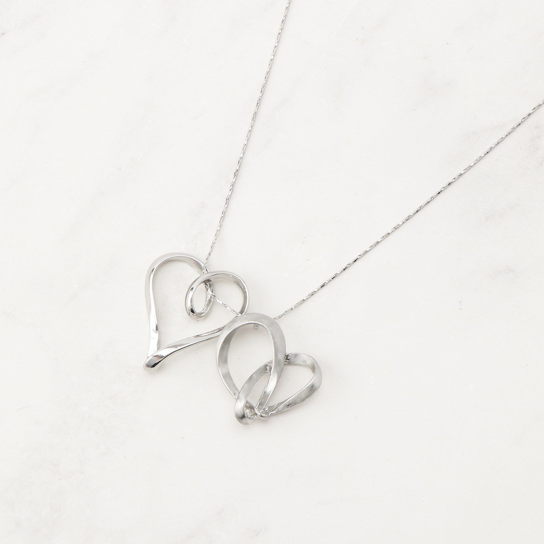 SHOO･LA･RUE「Wハートネックレス」|ネックレス|