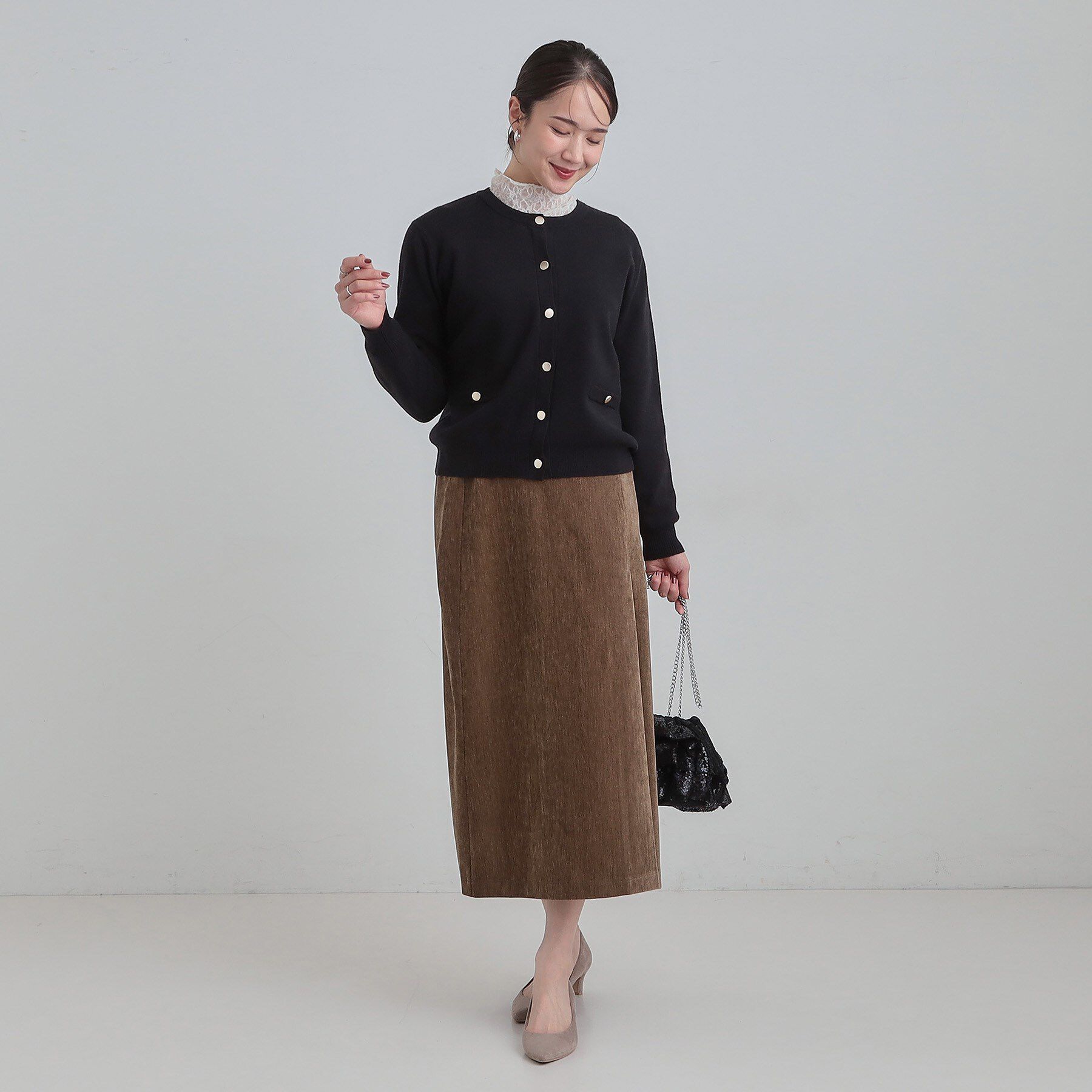 SHOO･LA･RUE「モール風ナロースカート」|スカート|