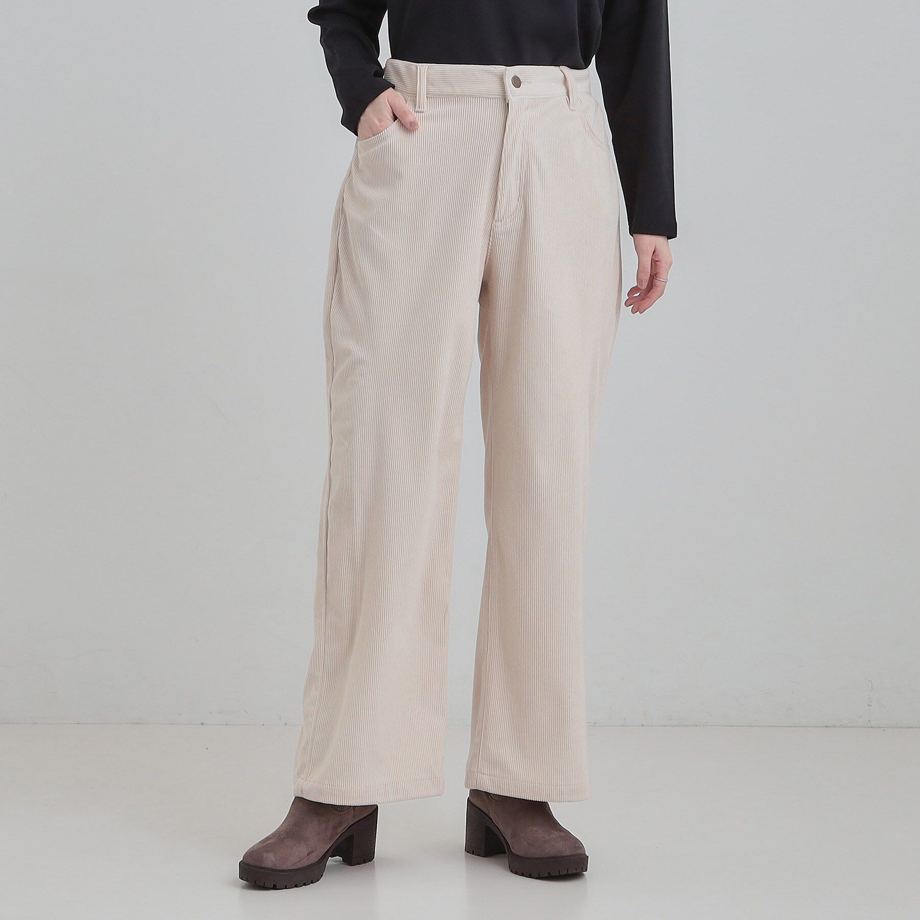 SHOO･LA･RUE「コーデュロイ ワイドストレートパンツ」|その他|