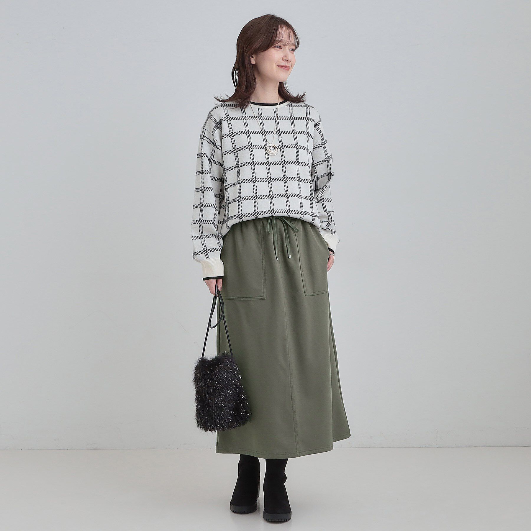 SHOO･LA･RUE「【あったか】ベイカー風スカート」|スカート|