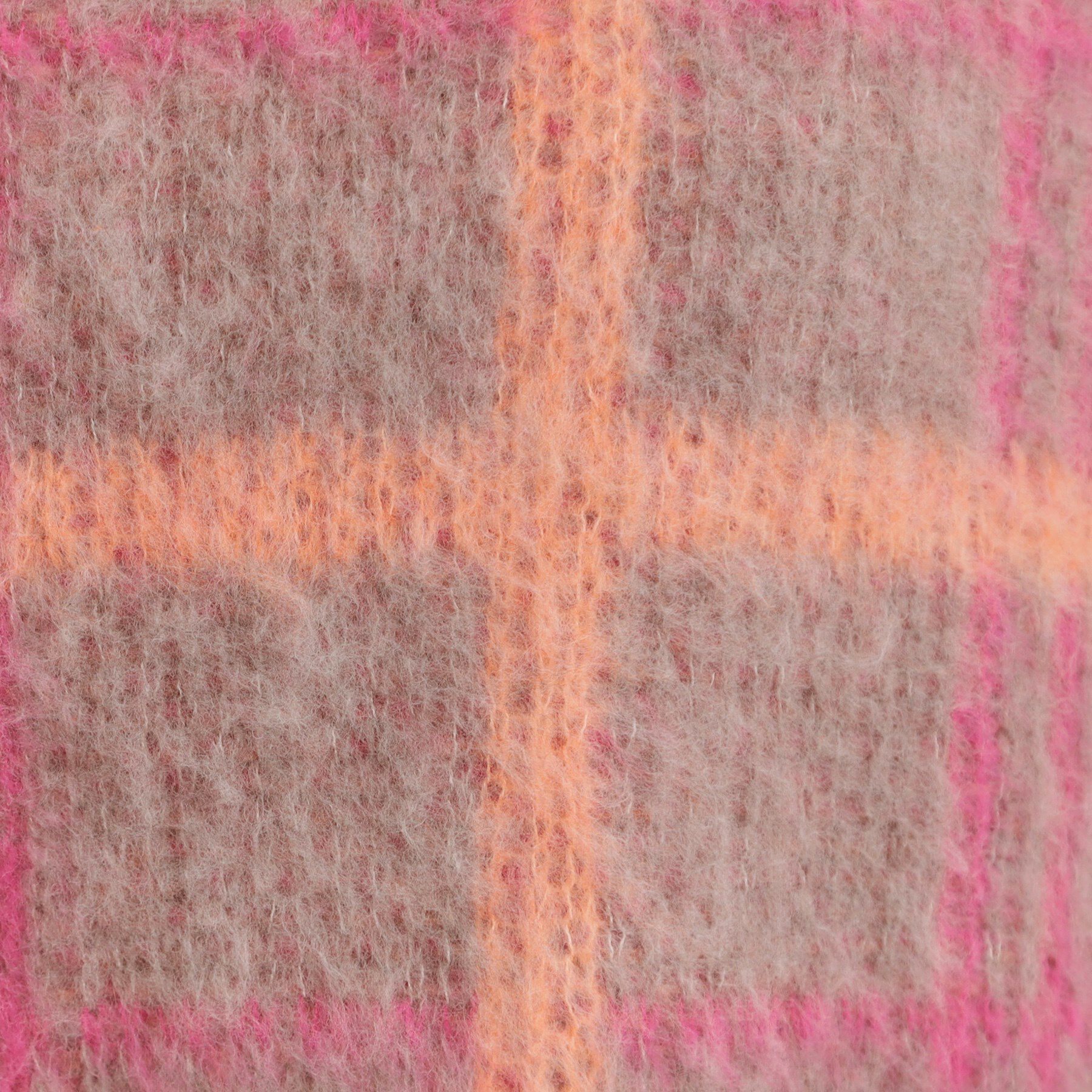 SHOO･LA･RUE「【S-LL】女性らしさ漂う ふわふわチェック柄ニット」|ニット・セーター|