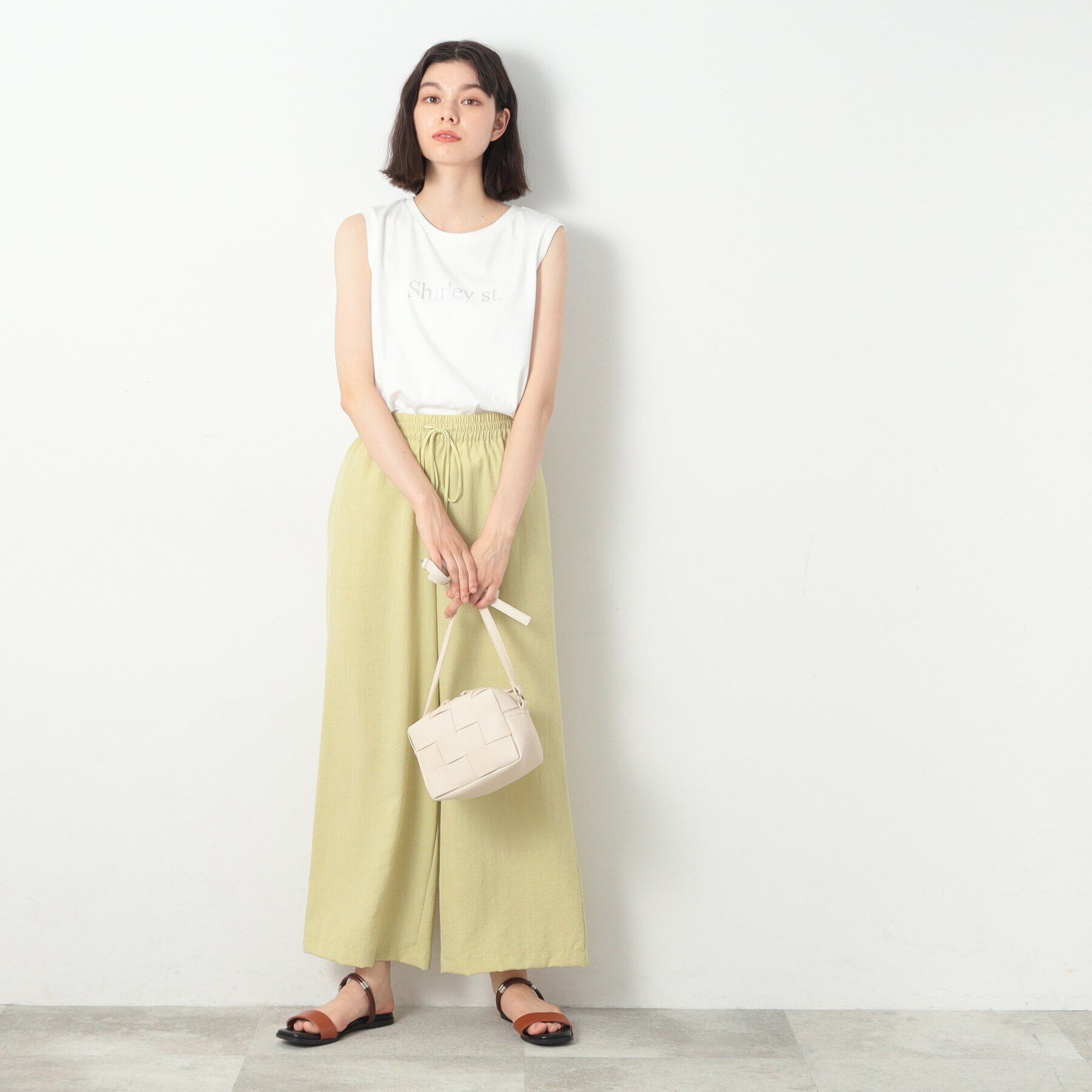 Dessin「箔ロゴプリントスリーブレスTシャツ（XS～L）」|Tシャツ・カットソー|