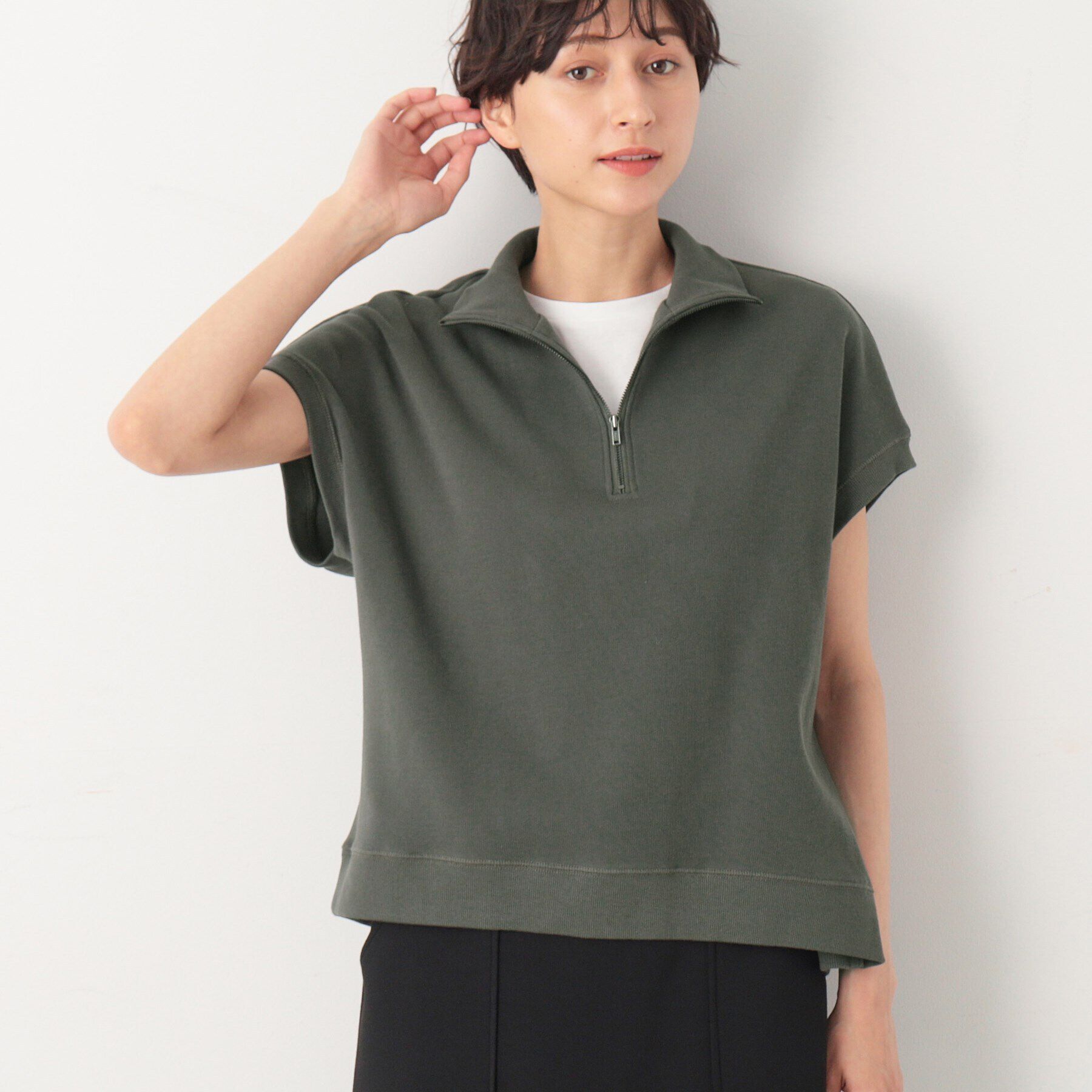 Dessin「【洗える】ハーフジップカットソー」|Tシャツ・カットソー|