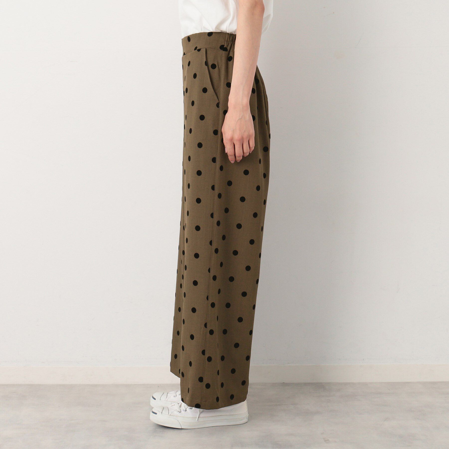 Dessin「【後ろゴム・洗える】フロッキードットイージーパンツ（S～L）」|その他|