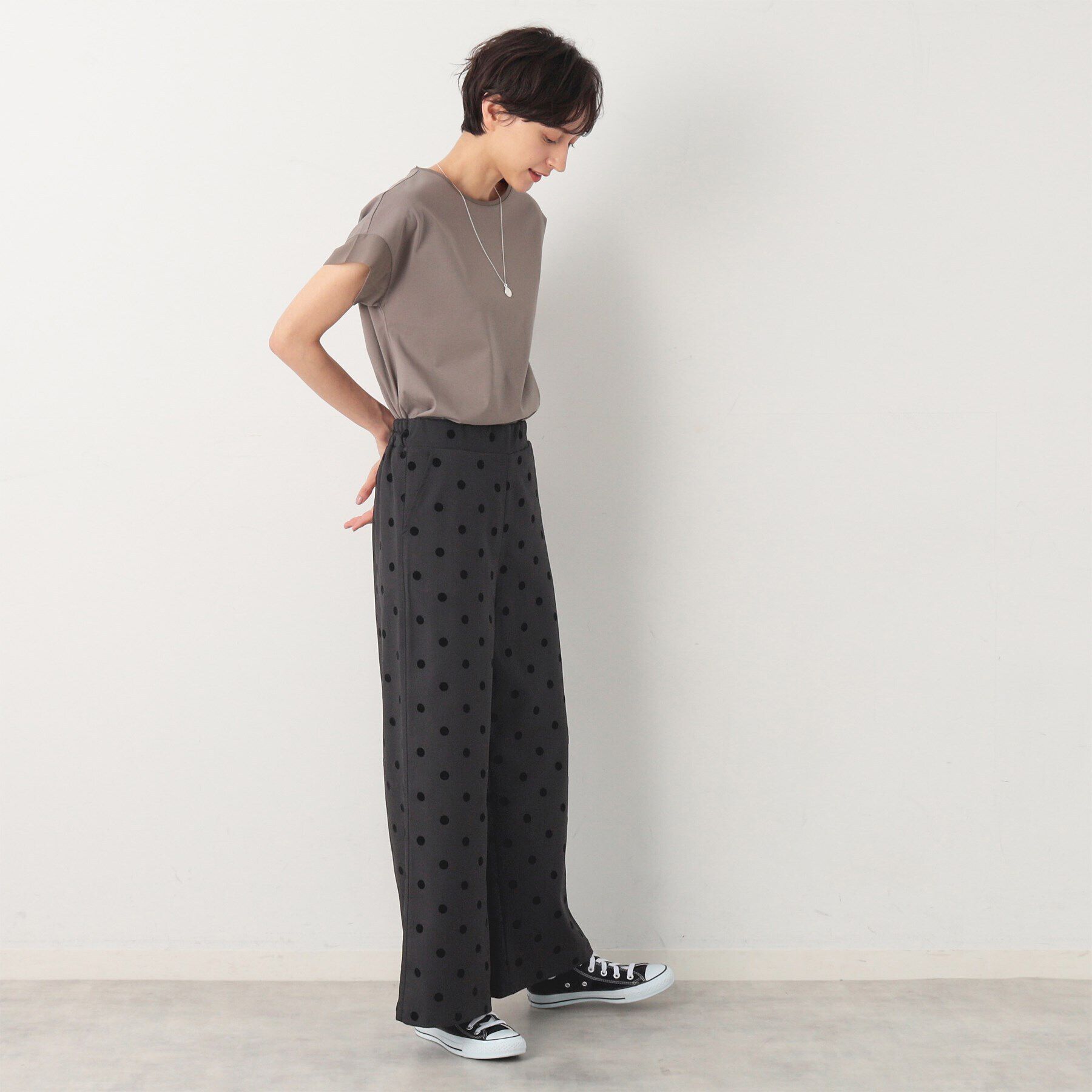 Dessin「【後ろゴム・洗える】フロッキードットイージーパンツ（S～L）」|その他|