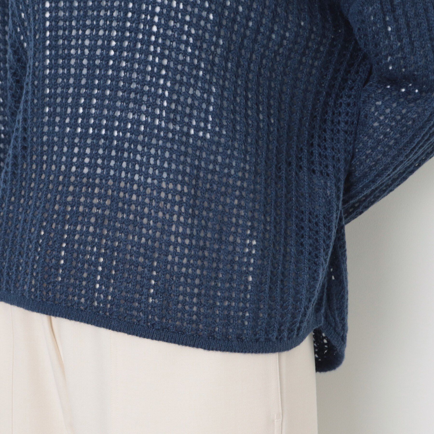 Dessin「【洗える】ウールブレンドメッシュニット」|ニット・セーター|