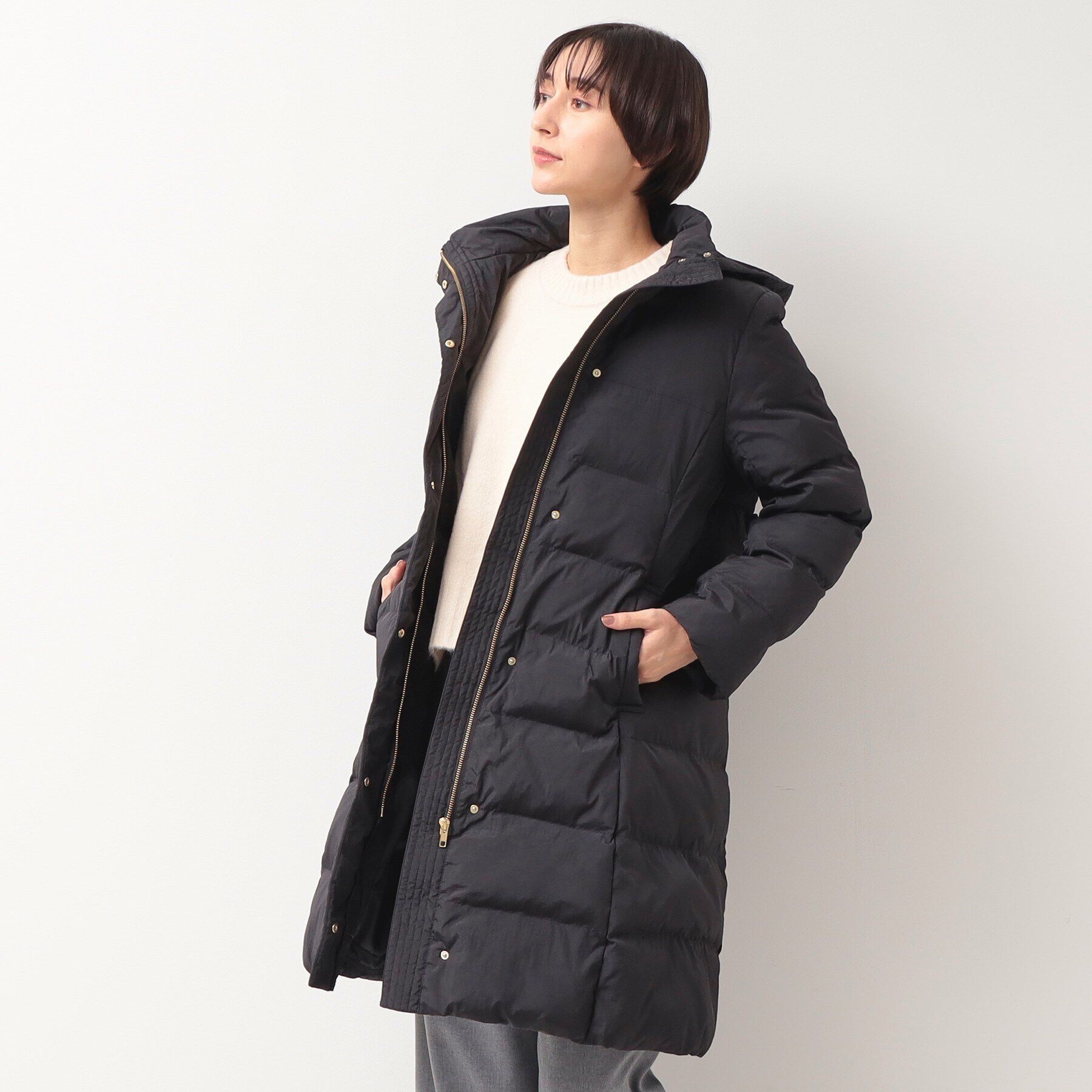 Dessin「【2WAY】中綿ミドル丈コート」|ダウン|