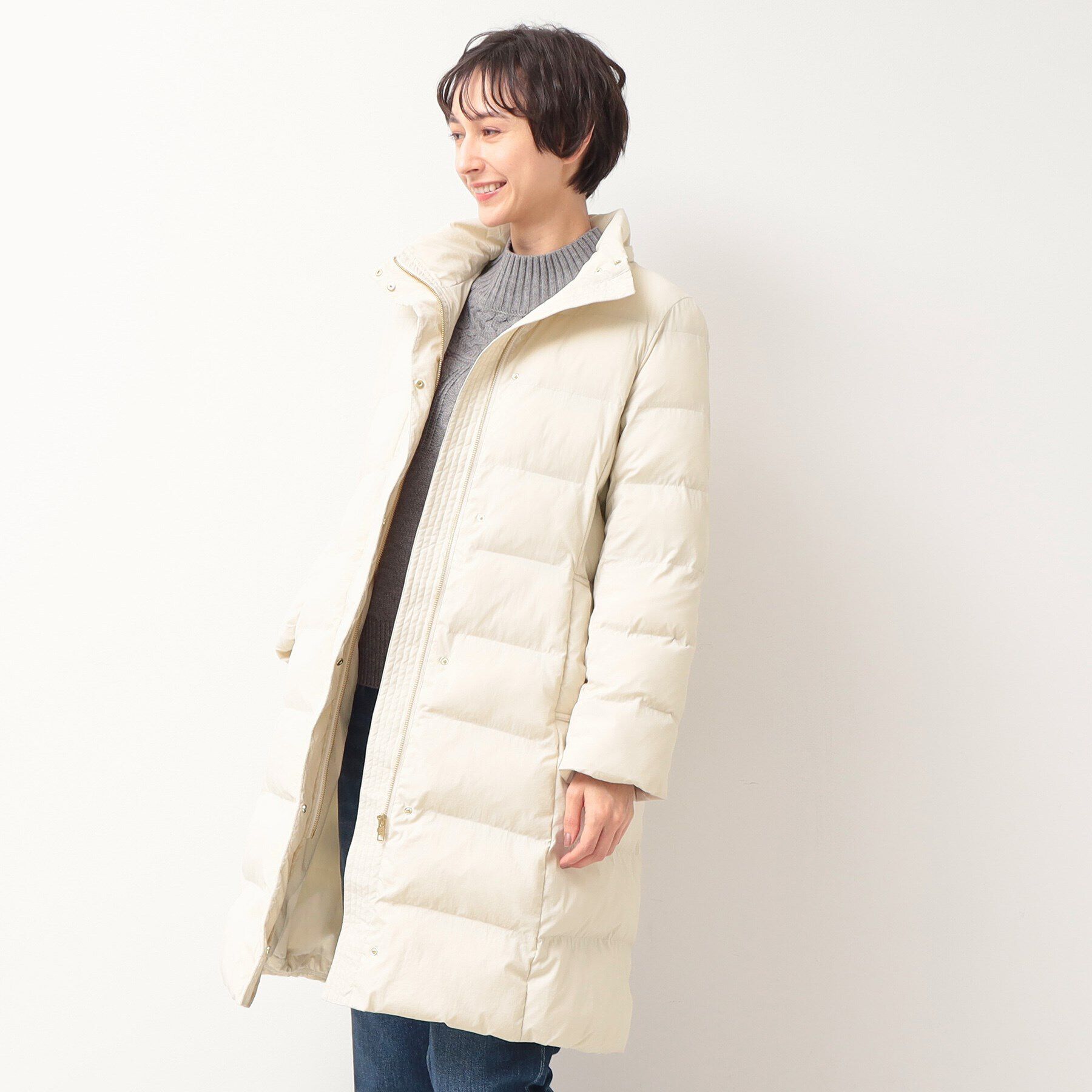 Dessin「【2WAY】中綿ミドル丈コート」|ダウン|