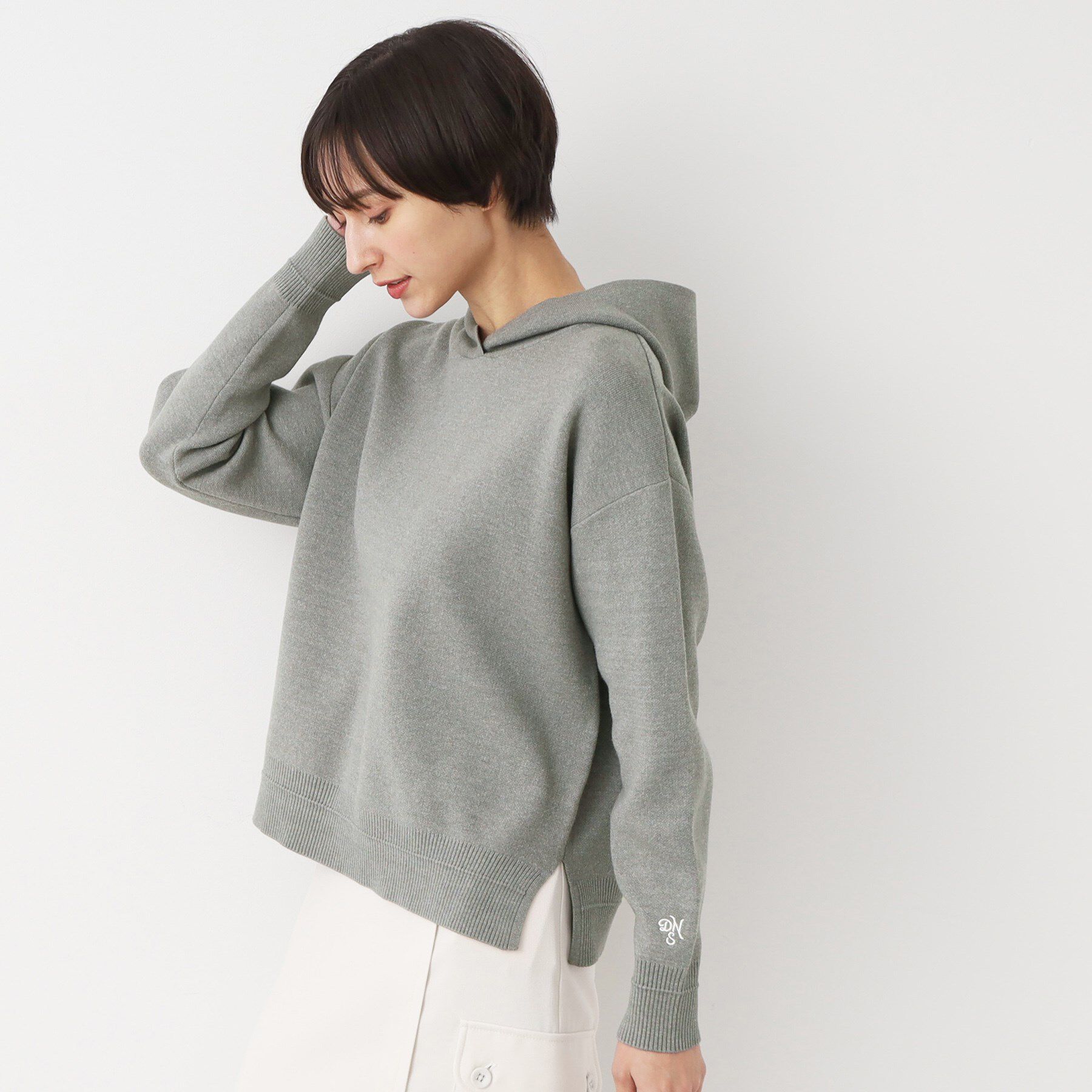 Dessin「【洗える・4サイズ展開】ちょうどいいパーカ（クロップド丈）」|パーカー|