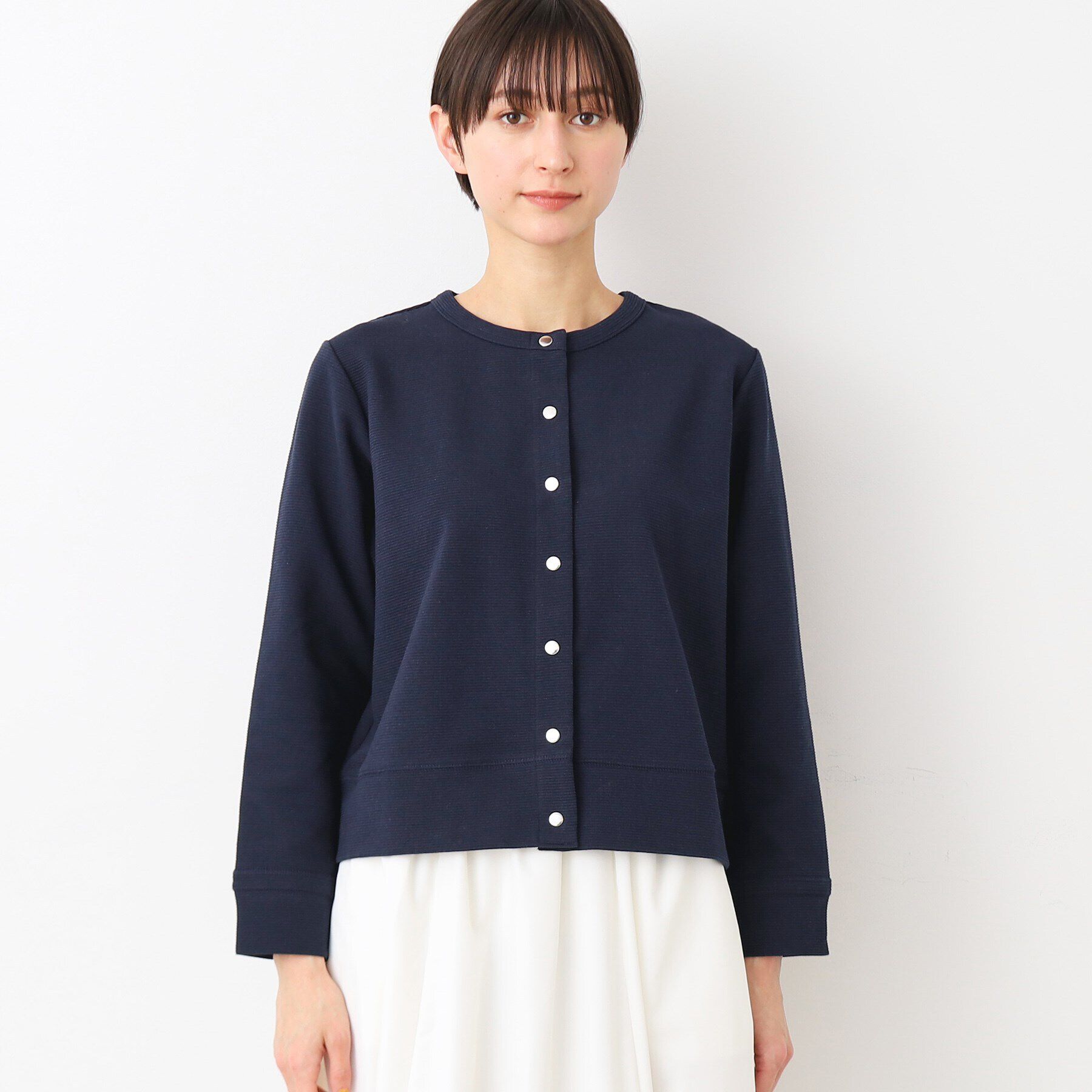 Dessin「【洗える】メタルボタンクルーネックカーディガン（S～L）」|カーディガン|