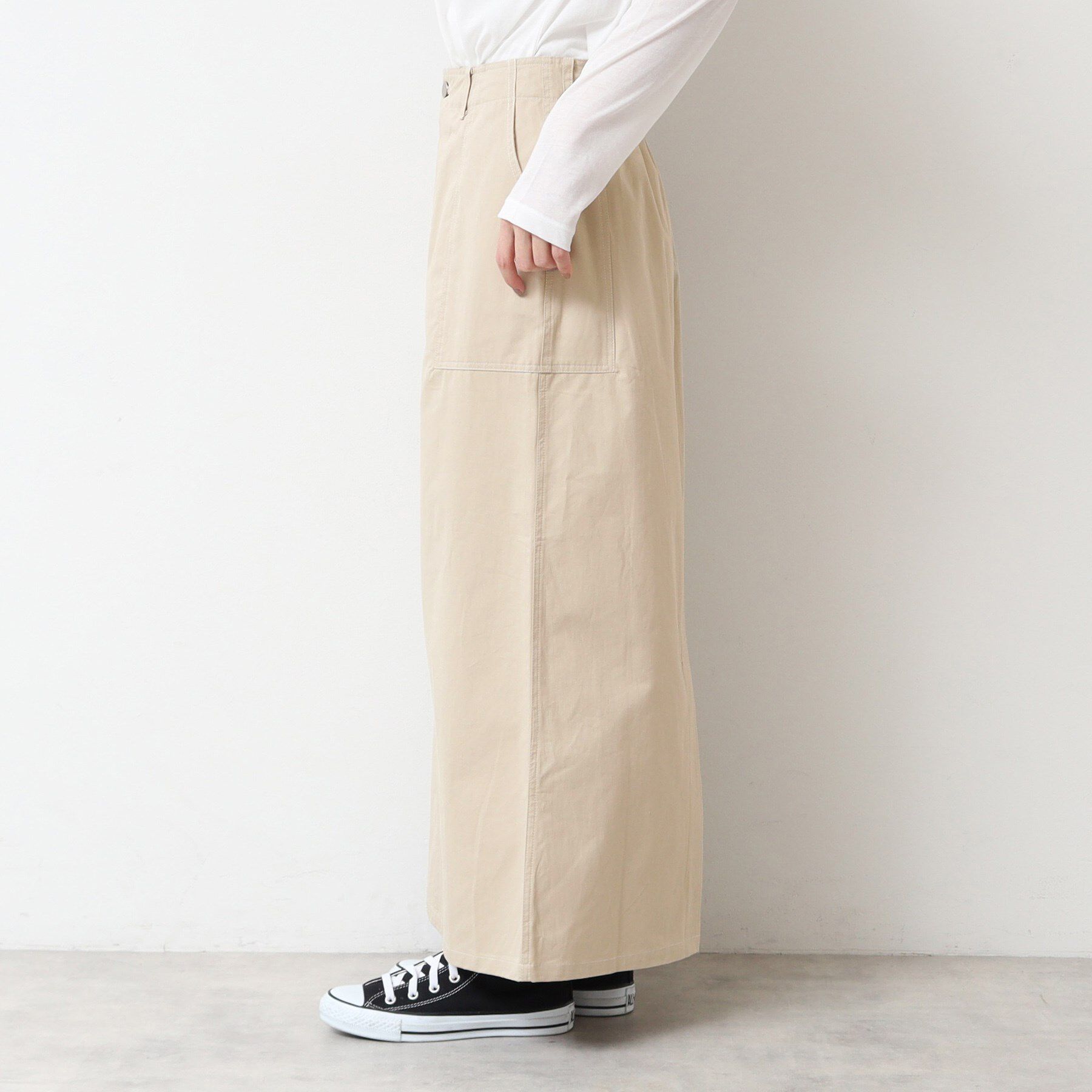 Dessin「【洗える・後ろゴム】コットンスカート」|スカート|