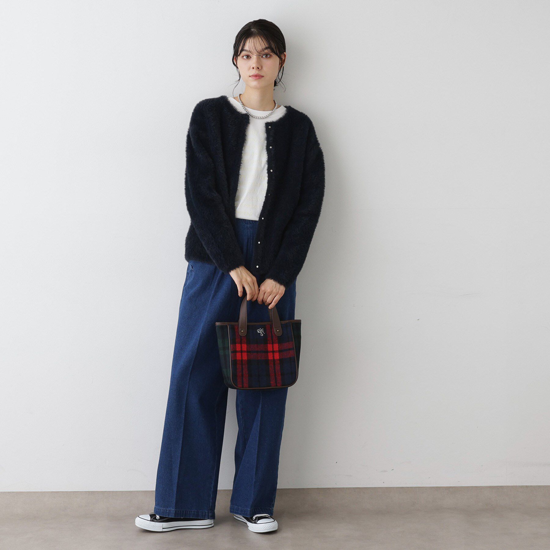 Dessin「【2WAY・軽量】チェックトート」|トートバッグ|