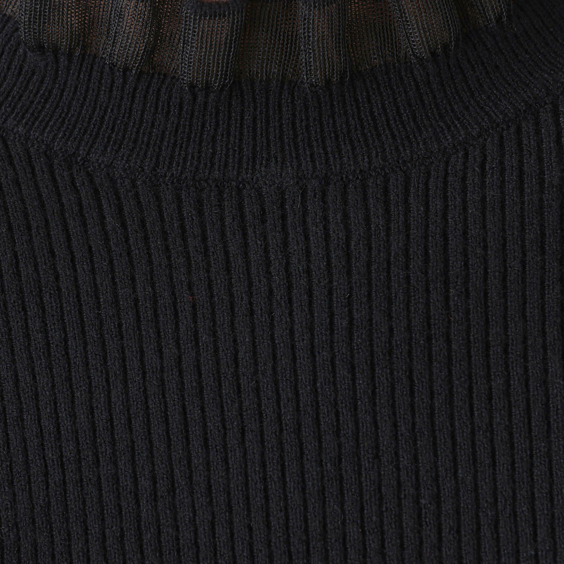 Dessin「【洗える】オーガンジーフリルニット」|ニット・セーター|