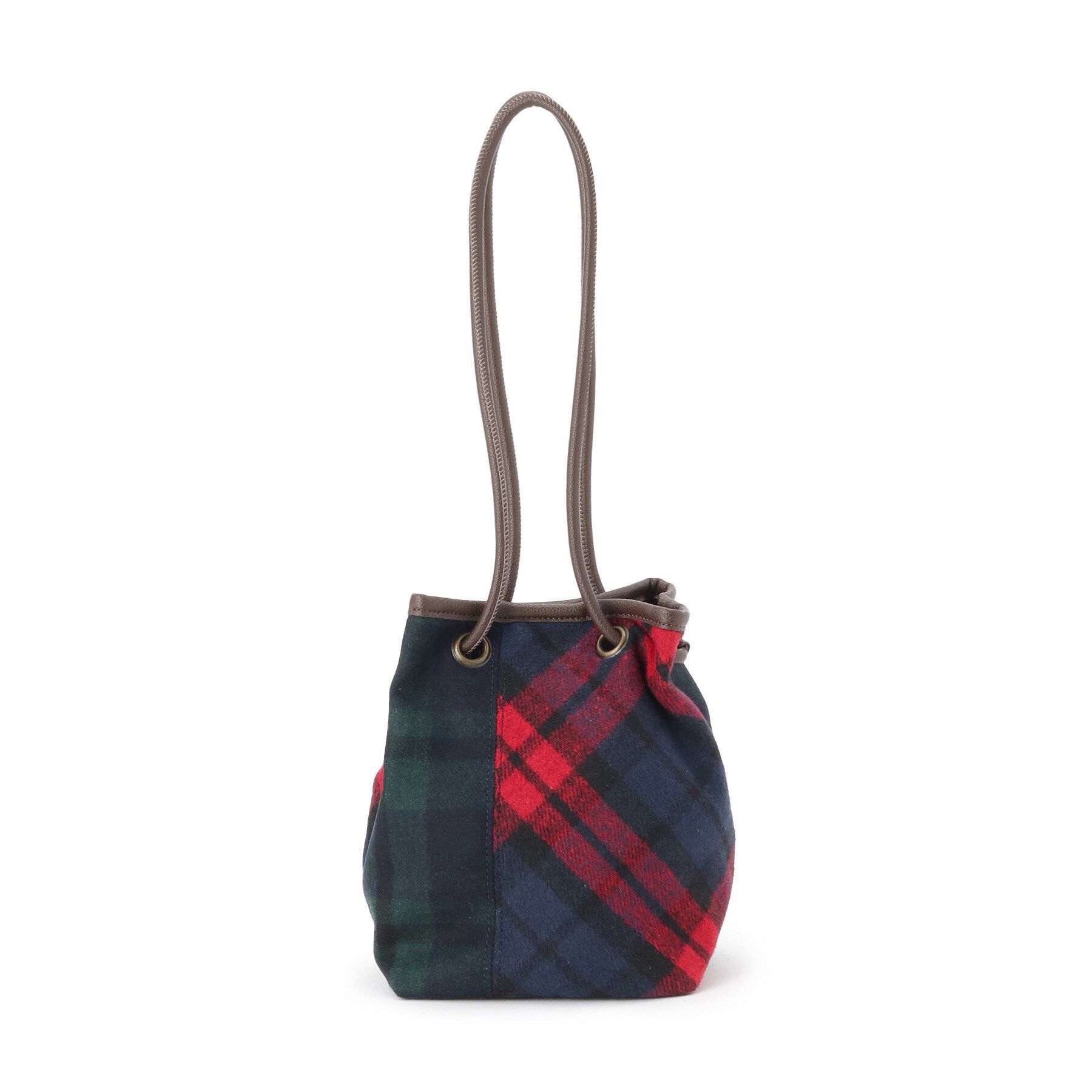 Dessin「2WAYチェック巾着バッグ」|ハンドバッグ|