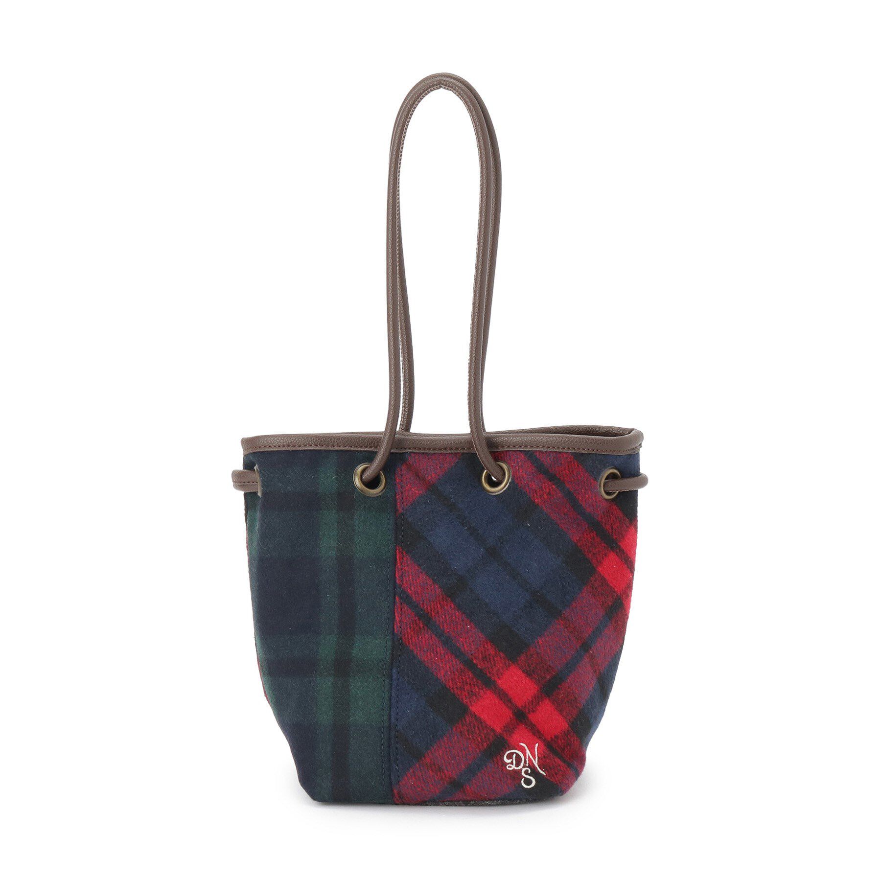 Dessin「2WAYチェック巾着バッグ」|ハンドバッグ|