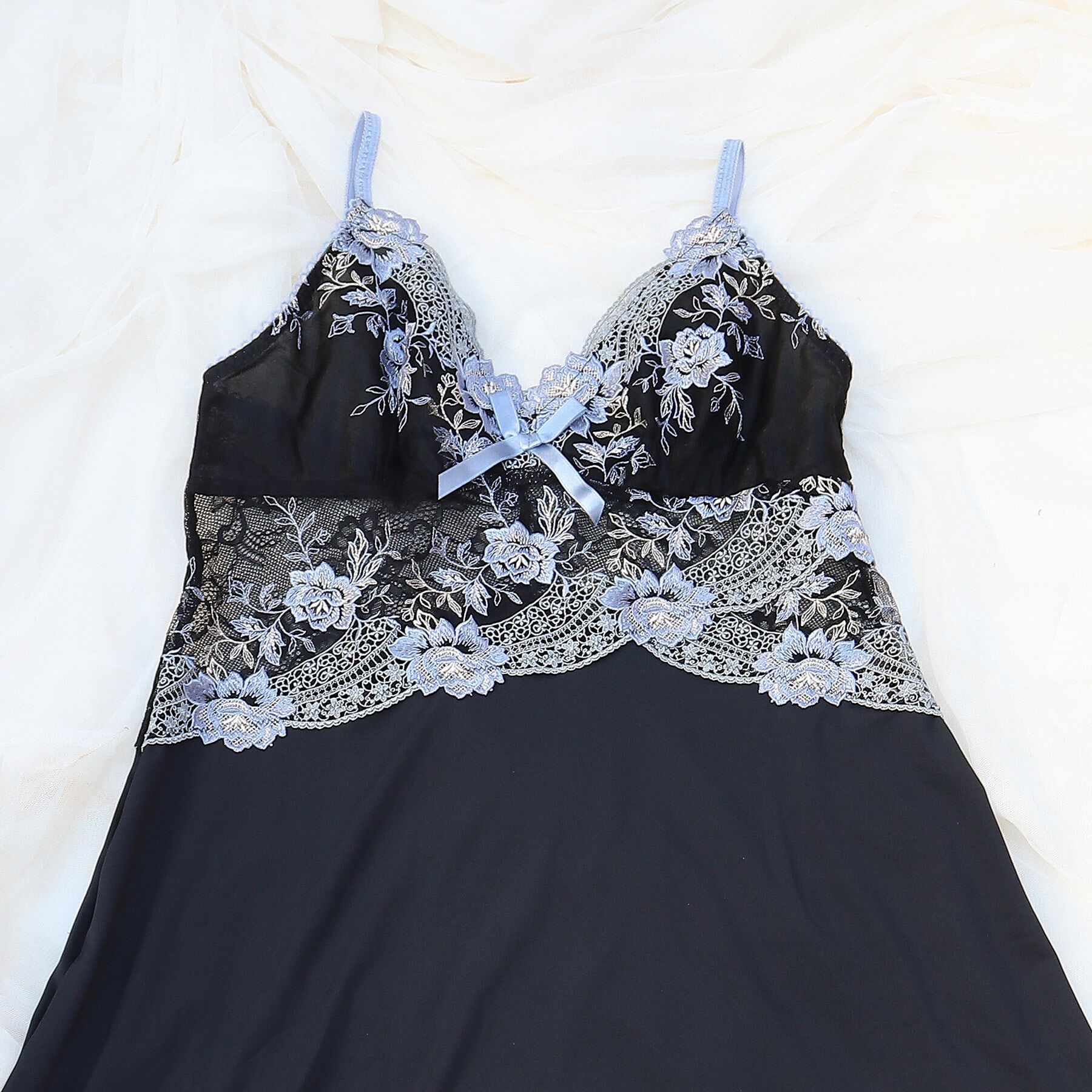 Risa Magli「ルアン スリップ」|キャミソール|ブラック(019)