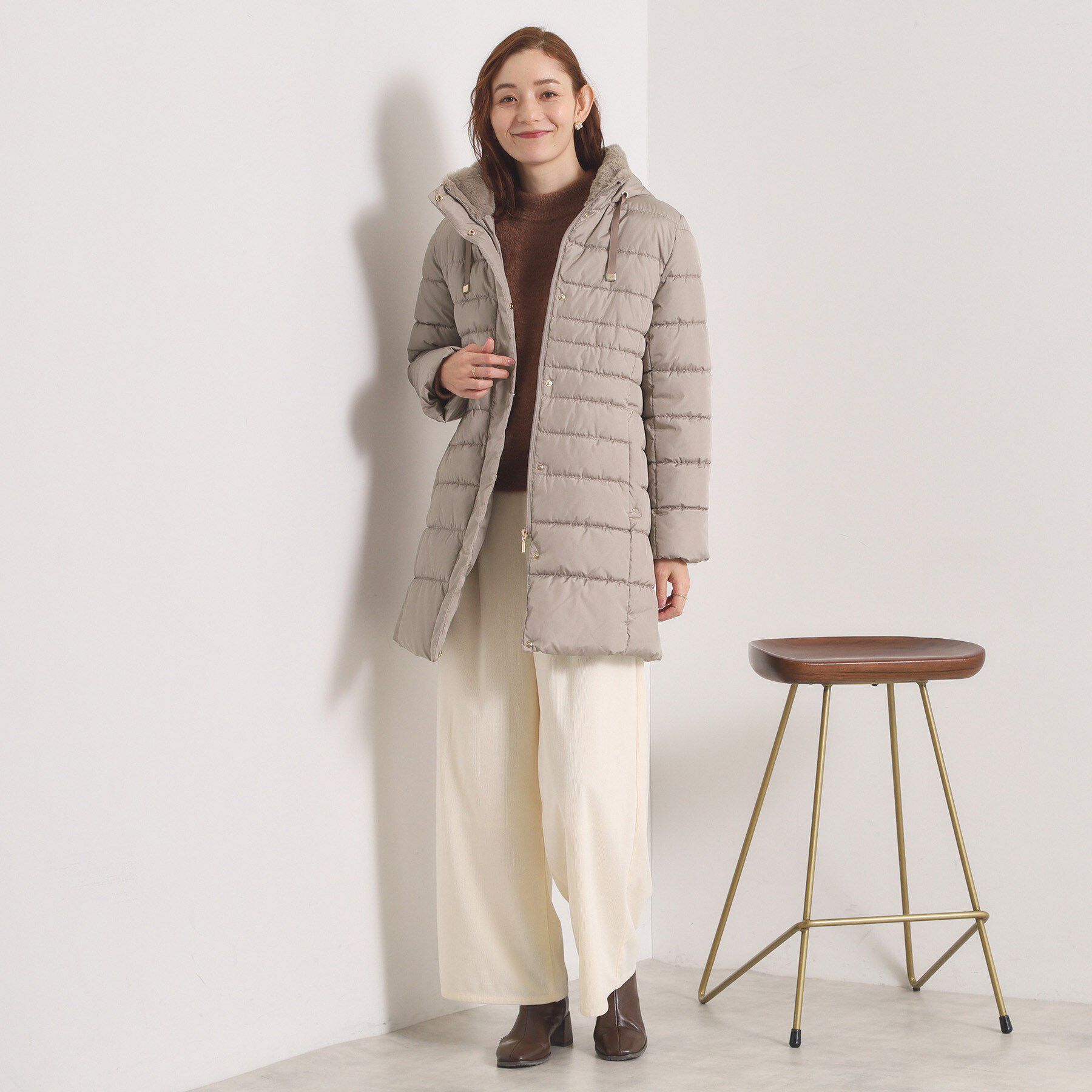 ITS&rsquo;DEMO「【撥水加工】中綿フードコート」|ダウン|