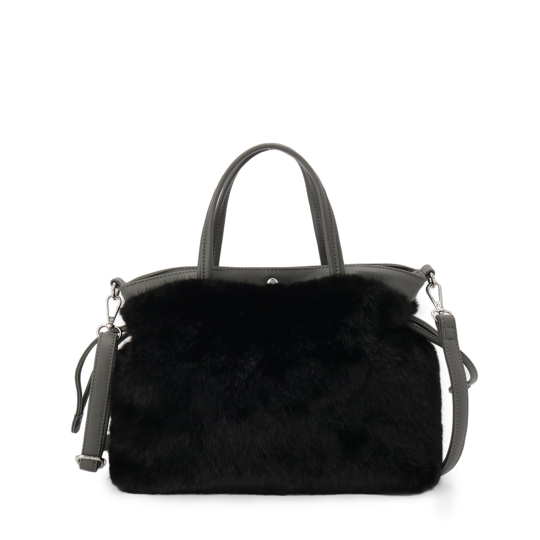 SunaUna「【2WAY／オリジナルプリント裏使用】トートバック」|トートバッグ|ブラック(019)