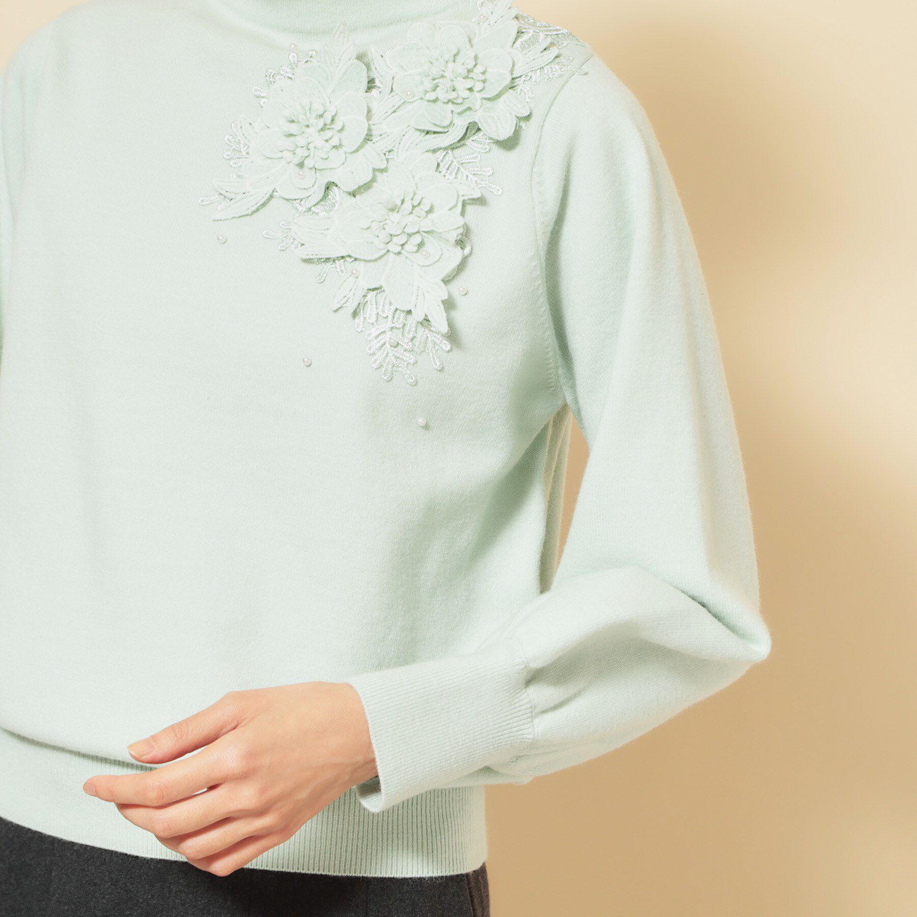 SunaUna「【冬にも活躍！ケミカルレースニット】」|ニット・セーター|