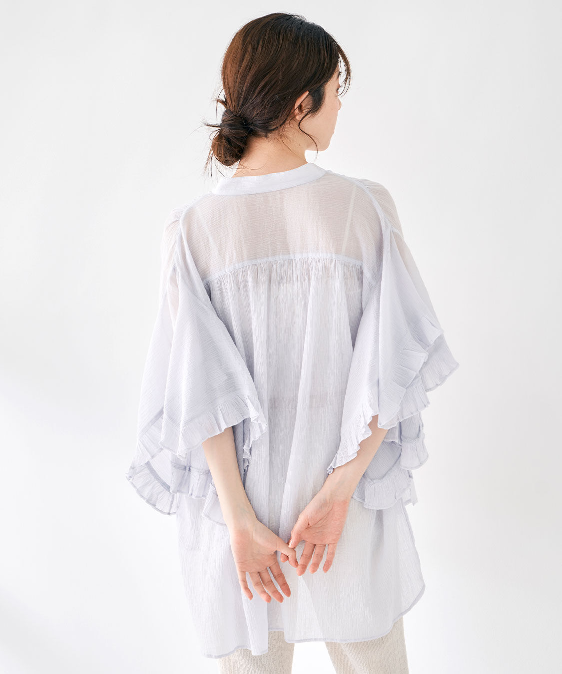 COCO DEAL「エンブロイダリーフリルスリーブブラウス」|シャツ・ブラウス|