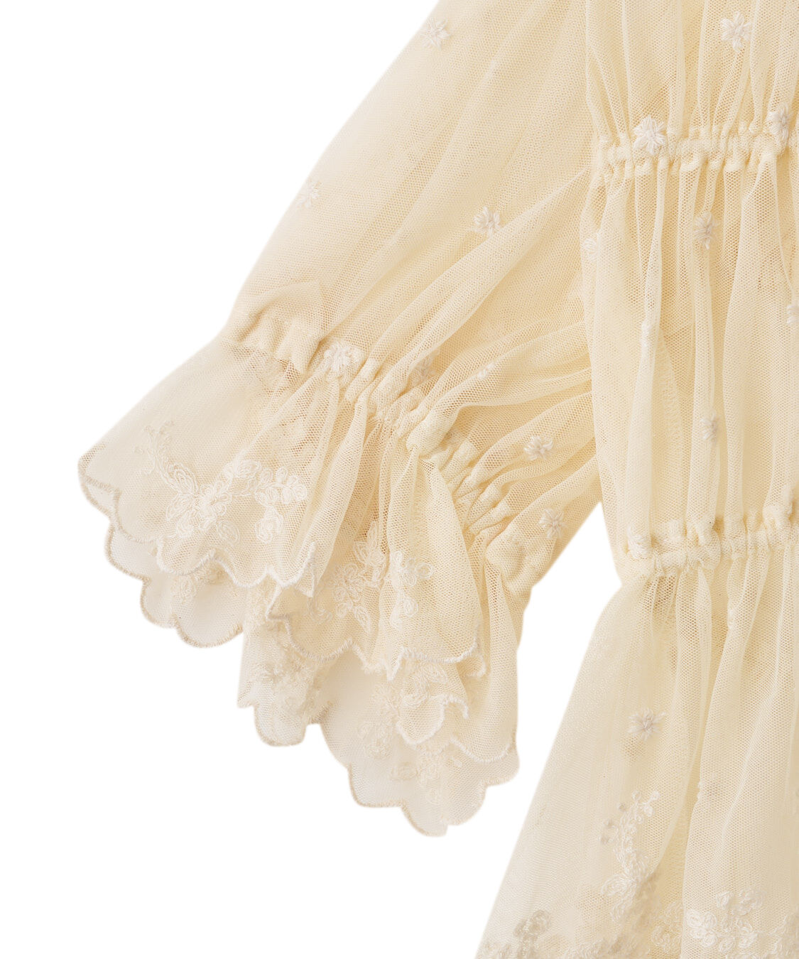 COCO DEAL「チュールエンブロイダリーペプラムブラウス」|シャツ・ブラウス|