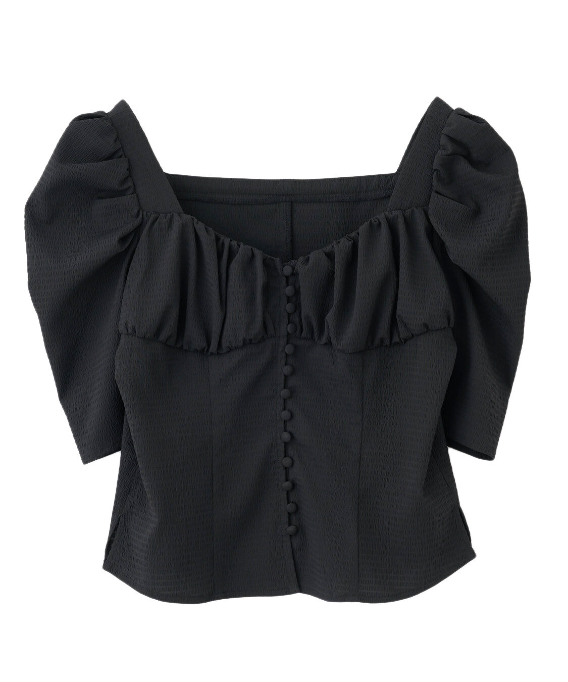 COCO DEAL「パフスリーブビスチェブラウス」|シャツ・ブラウス|ブラック