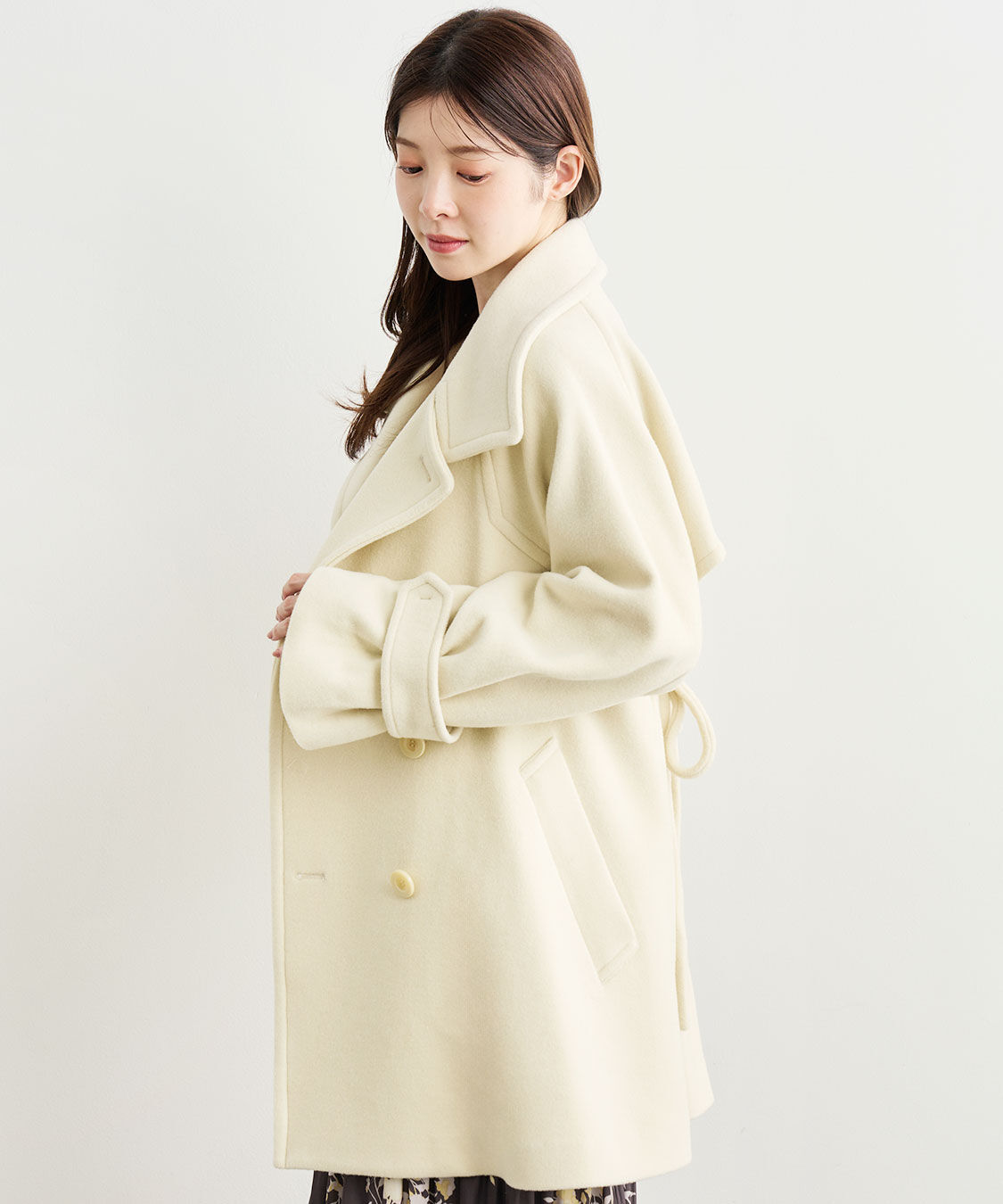 COCO DEAL「スタンドカラーミドル丈トレンチコート」|トレンチコート|