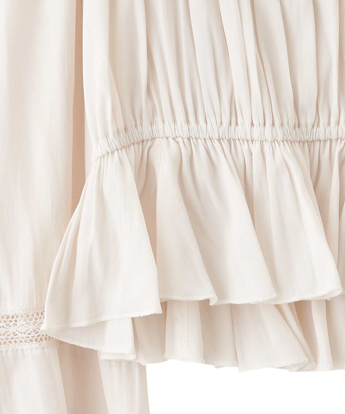 COCO DEAL「オフショルフリルサテンブラウス」|シャツ・ブラウス|