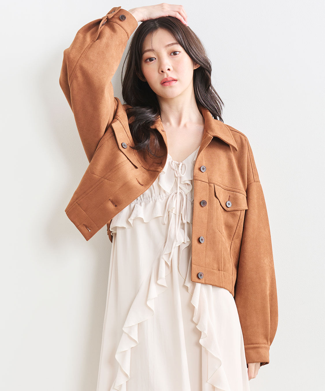 COCO DEAL「Gジャンライクスウェードブルゾン」|ブルゾン・スタジャン|